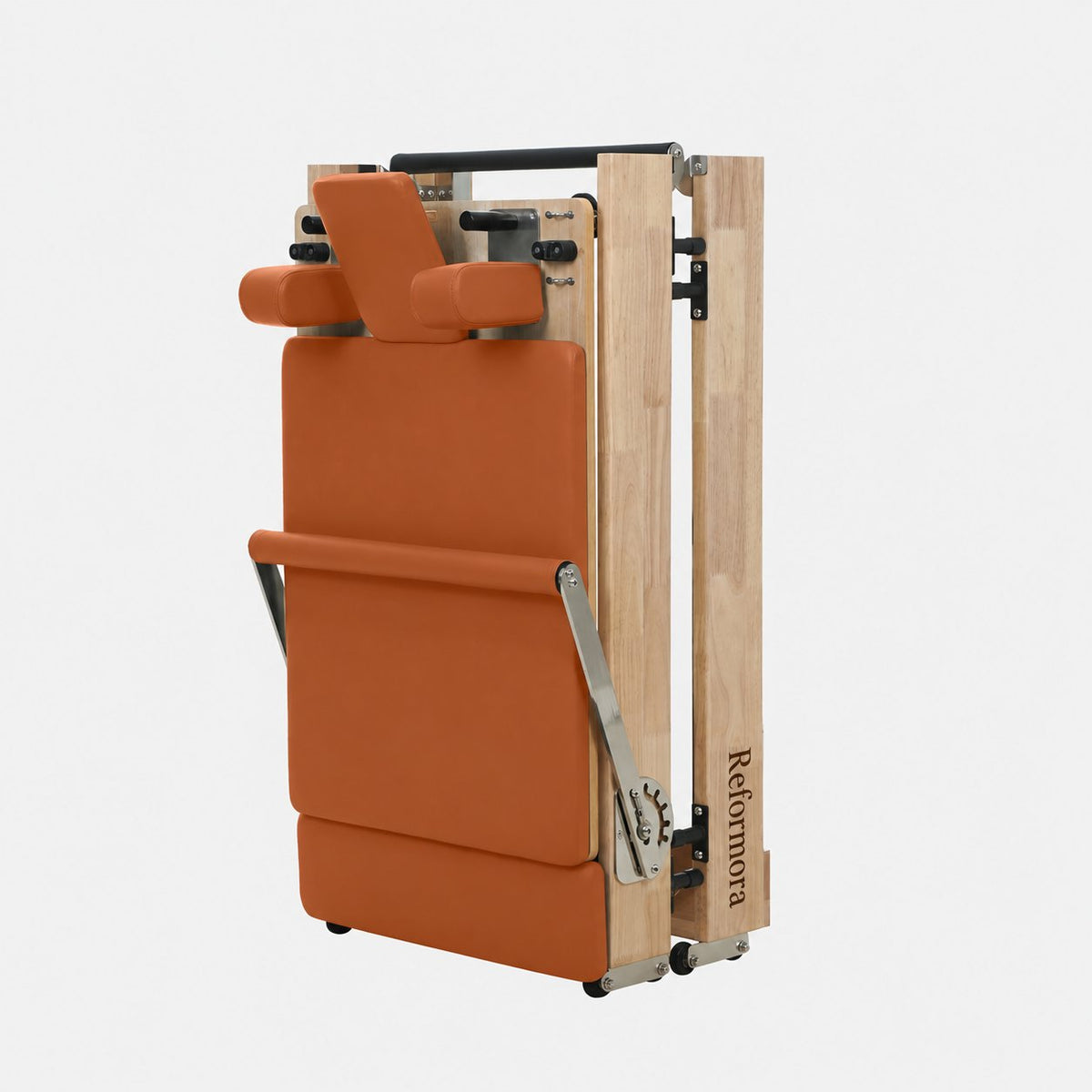Solid Wood Foldable Pilates Reformer – Space-Saving