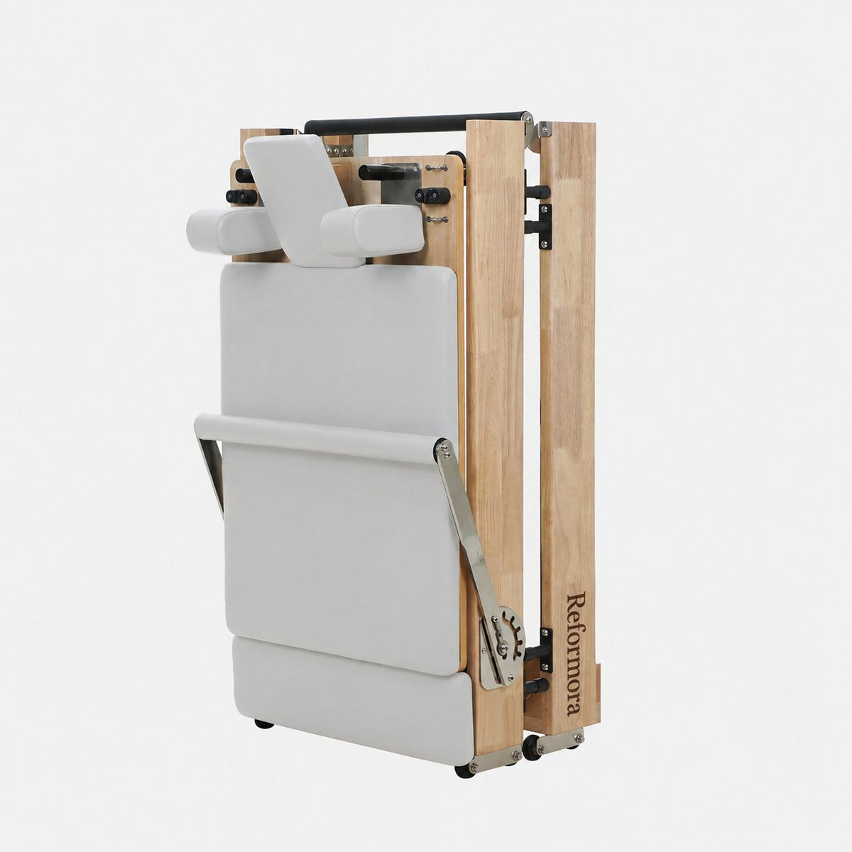 Solid Wood Foldable Pilates Reformer – Space-Saving