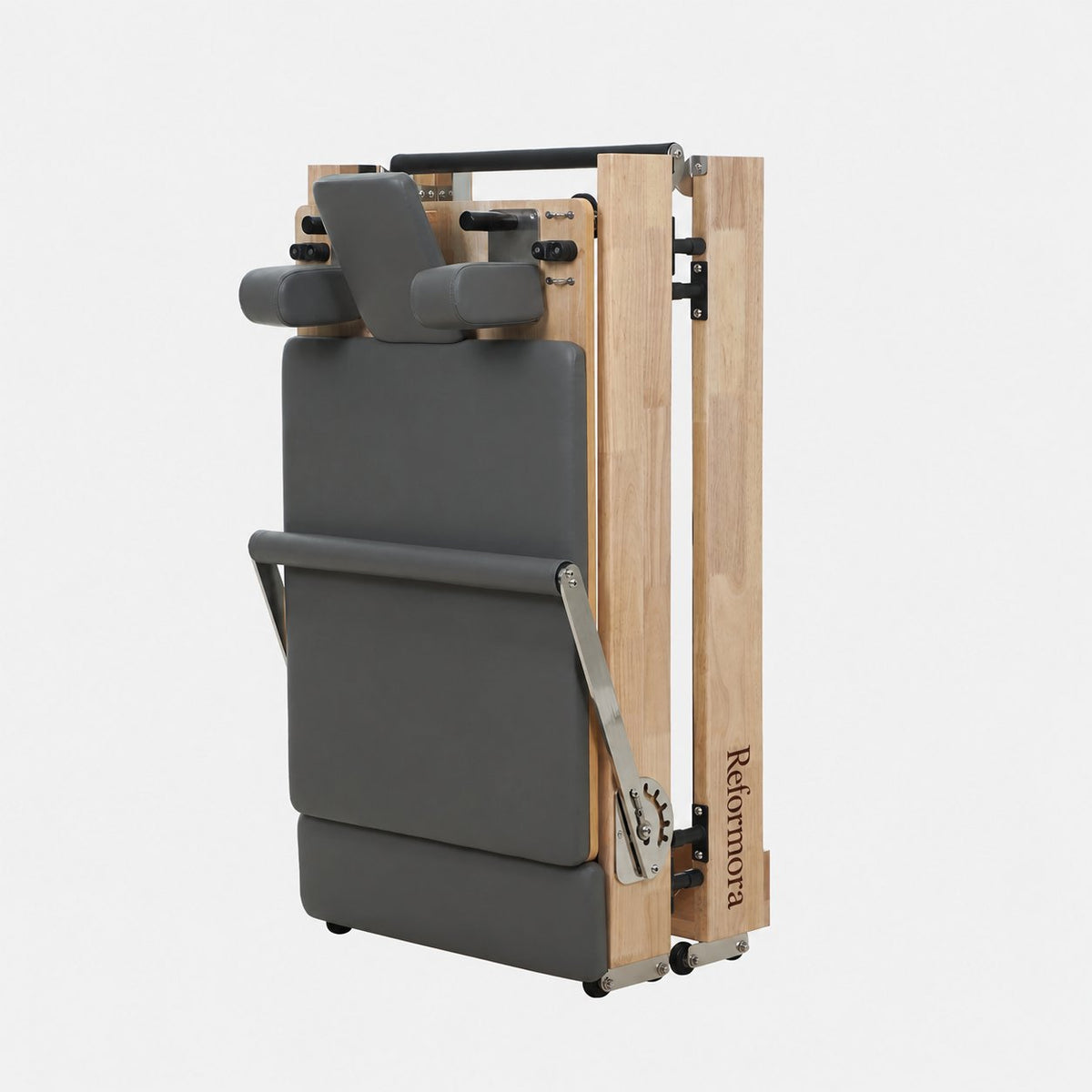Solid Wood Foldable Pilates Reformer – Space-Saving
