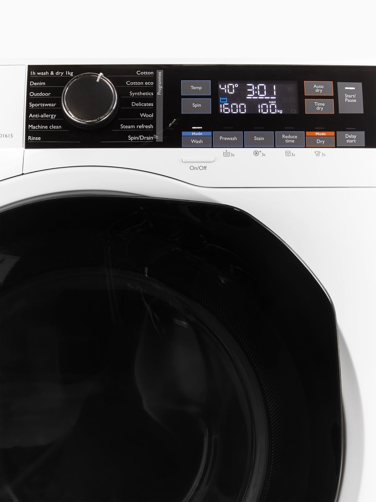 John Lewis JLWD1615 Freestanding Washer Dryer, 10kg/6kg Load, 1600rpm Spin, White – image 4 of 9