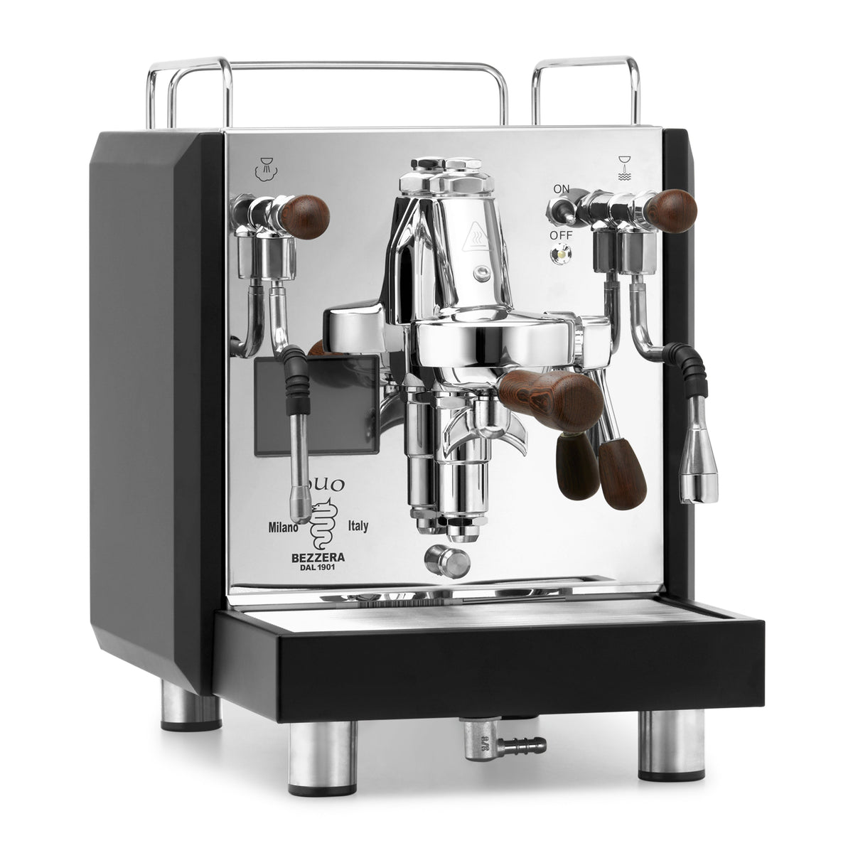 Bezzera DUO MN Espresso Machine – Black / No Flow Control / Wenge