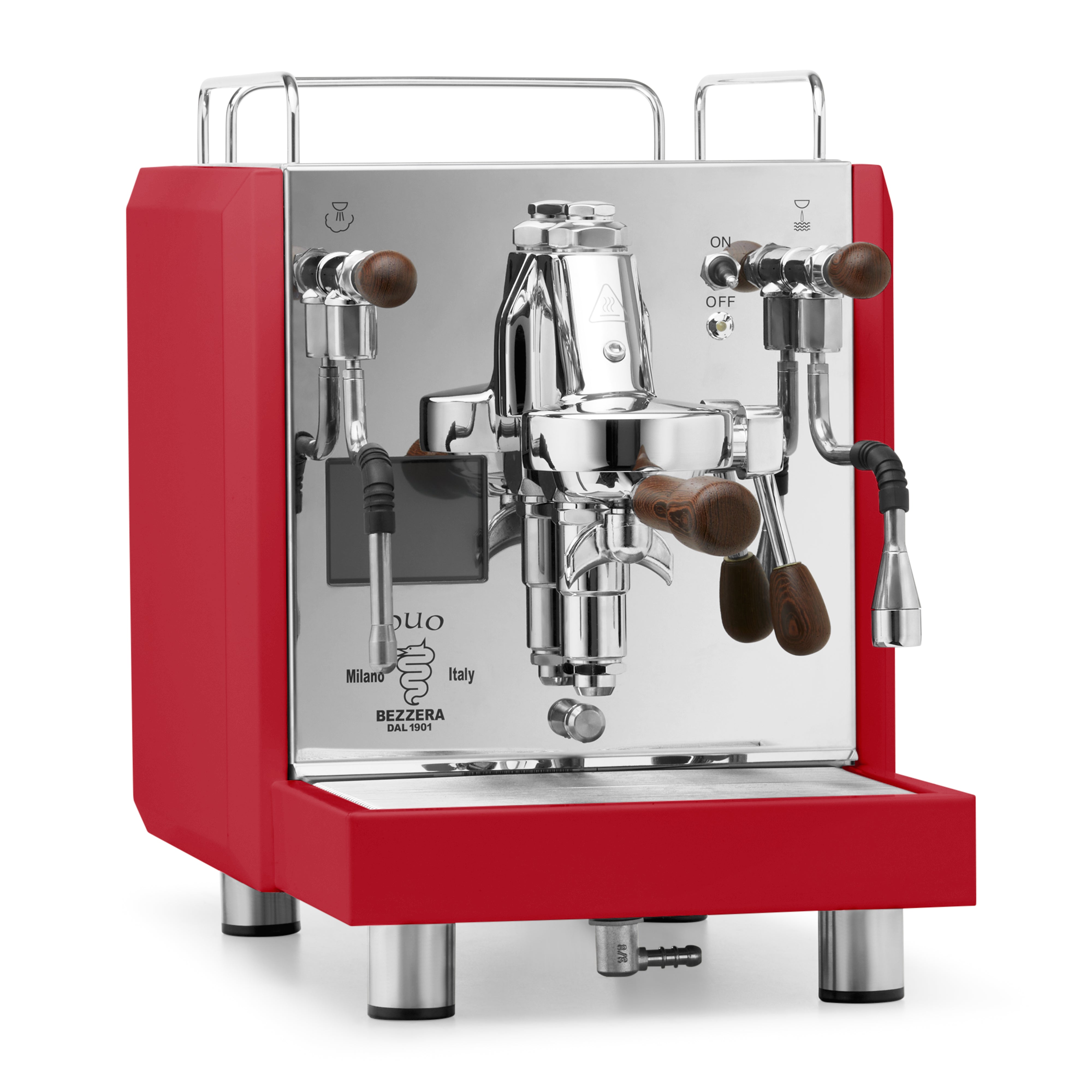 Bezzera DUO MN Espresso Machine – Red / No Flow Control / Wenge