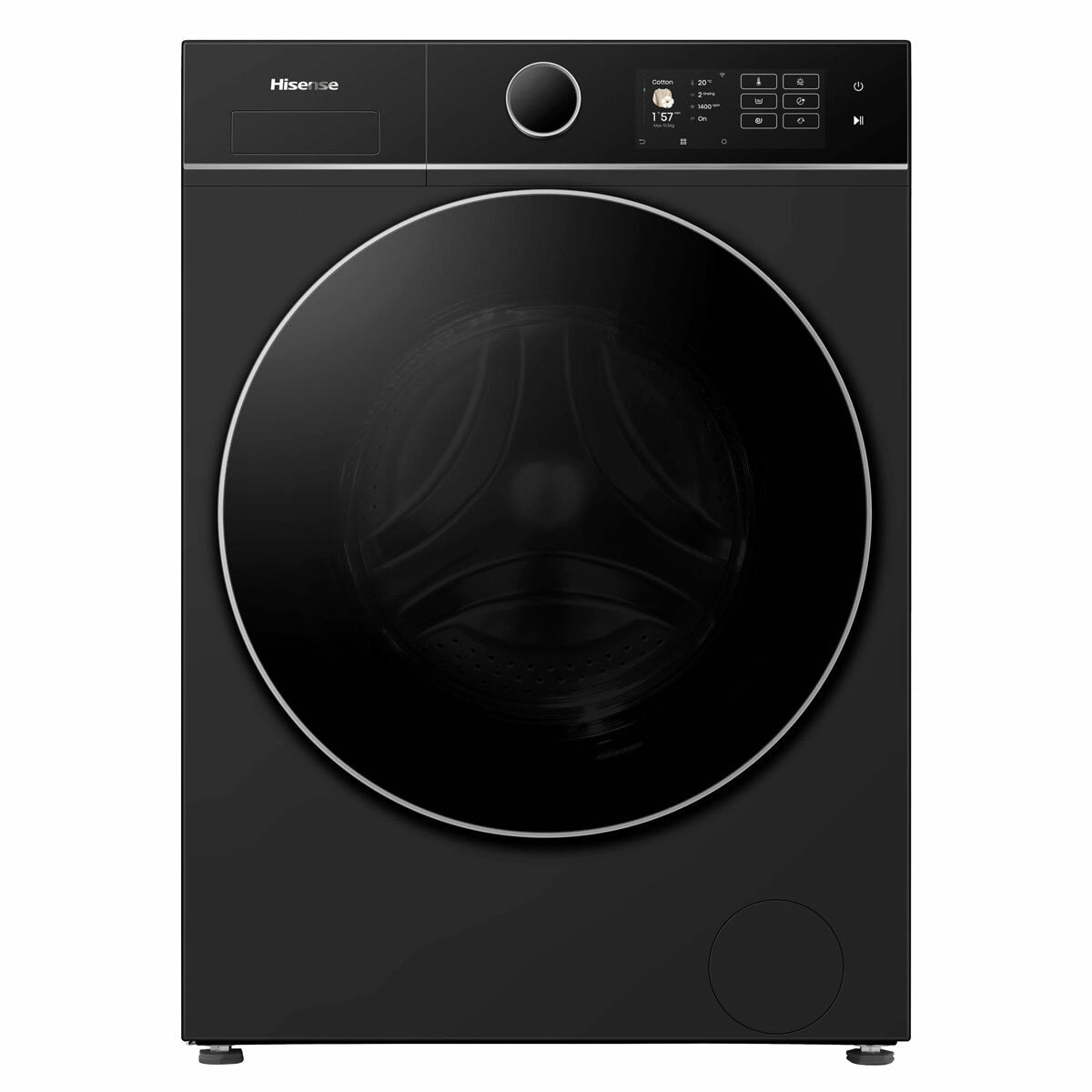 Hisense KitchenFit 5i Series WD5I1045BBQ, 10.5kg / 6kg Washer Dryer, D Rated in Black – image 3 of 8