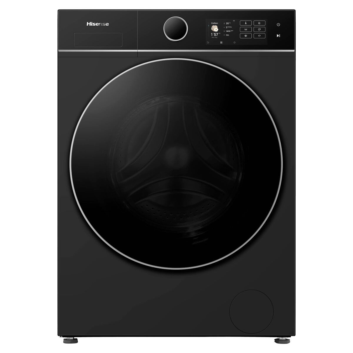 Hisense KitchenFit 5i Series WD5I1245BBR, 12kg/ 8kg Washer Dryer, D Rated in Black – image 4 of 8