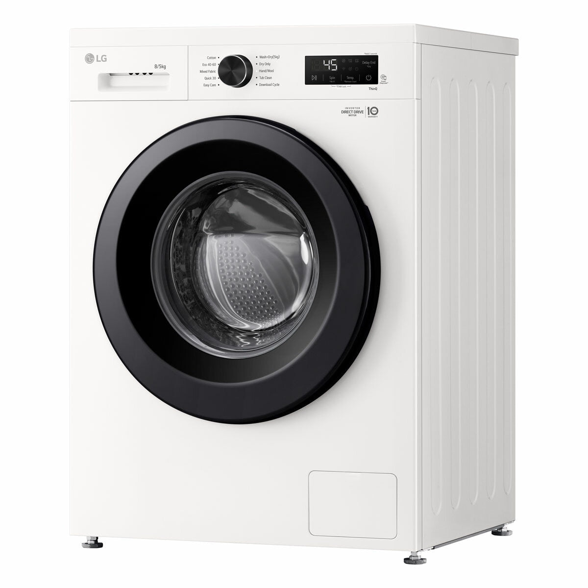 LG W4X1085NWK 8/5kg, Washer Dryer, E Rated in White – image 2 of 7