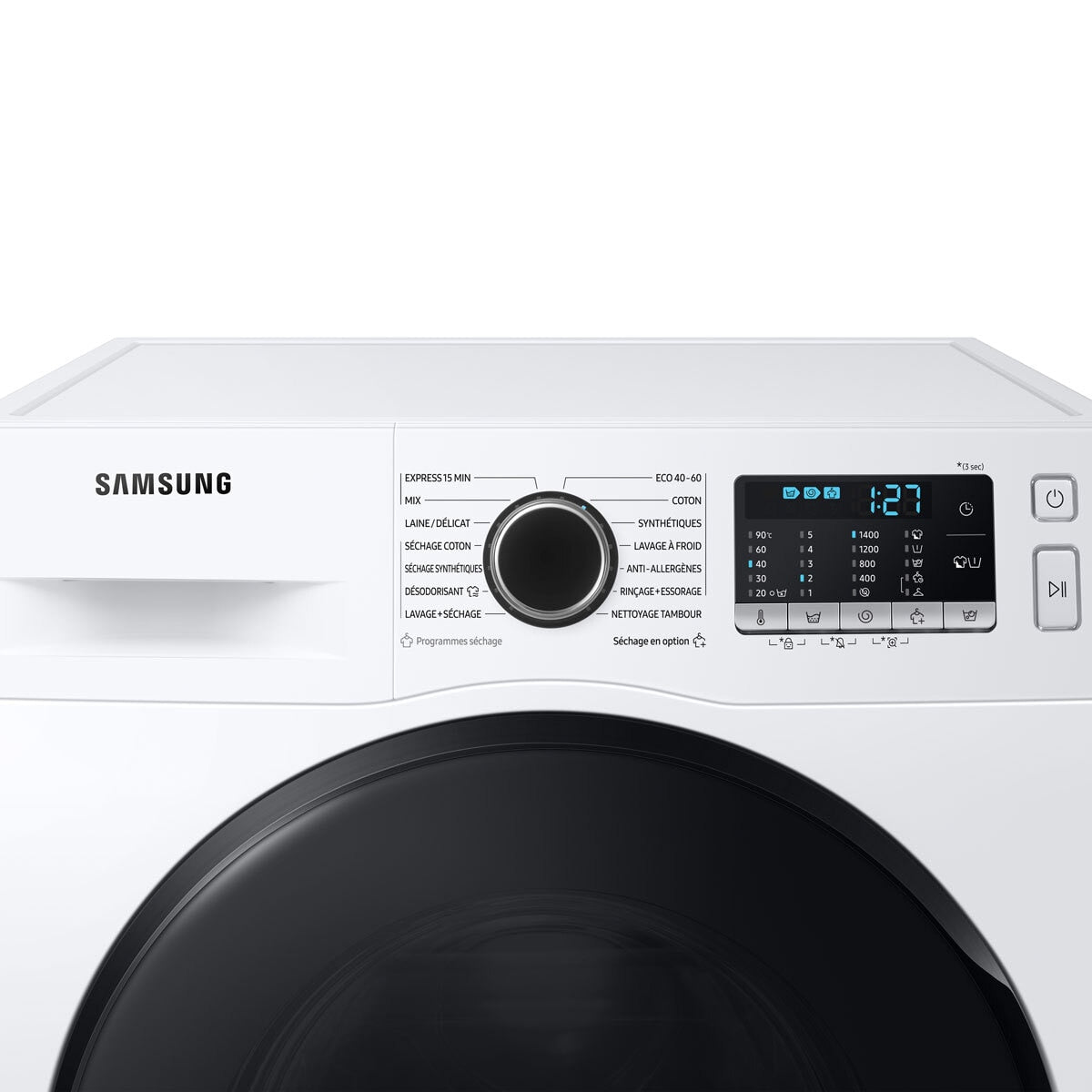 Samsung Series 5 WD80TA046BE/EU, 8kg/5kg, 1400rpm, Washer Dryer, E Rated in White – image 7 of 8