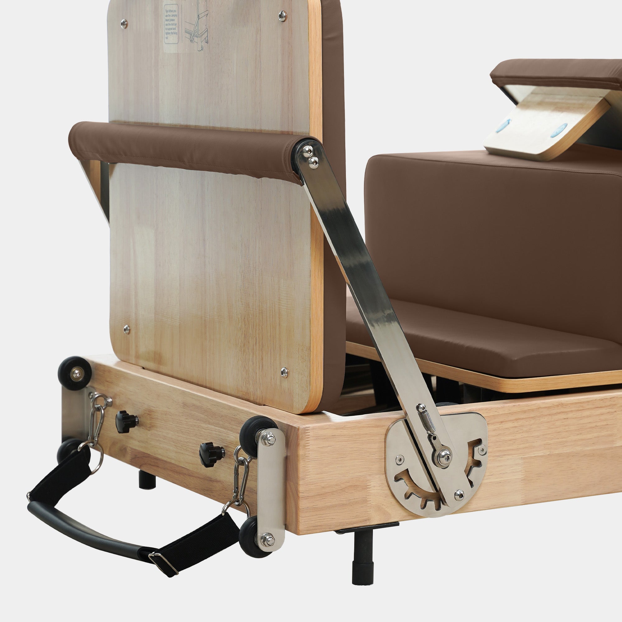 Solid Wood Foldable Pilates Reformer – Space-Saving