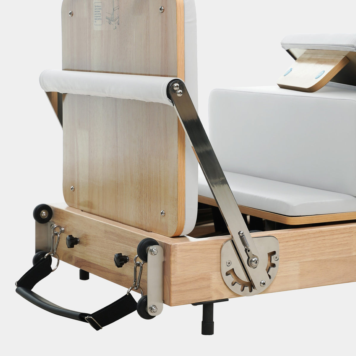 Solid Wood Foldable Pilates Reformer – Space-Saving