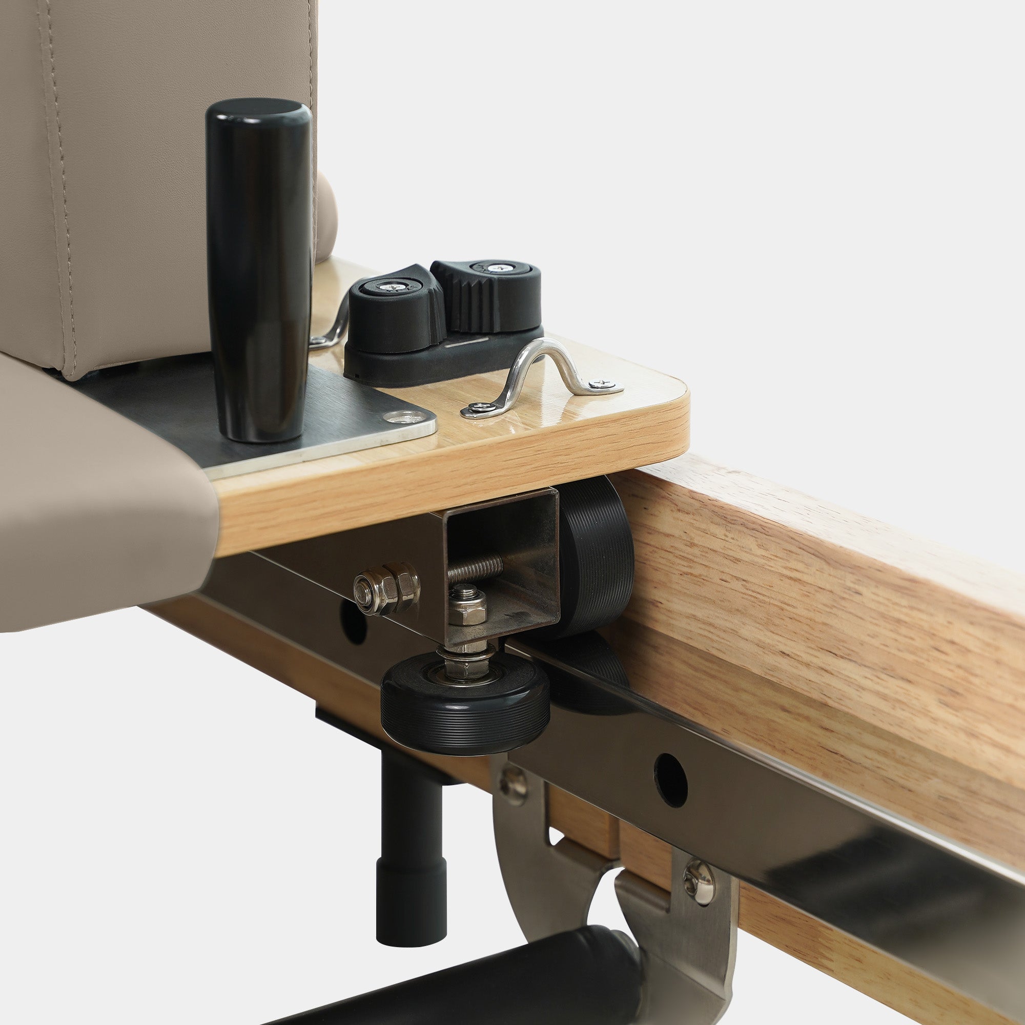 Solid Wood Foldable Pilates Reformer – Space-Saving