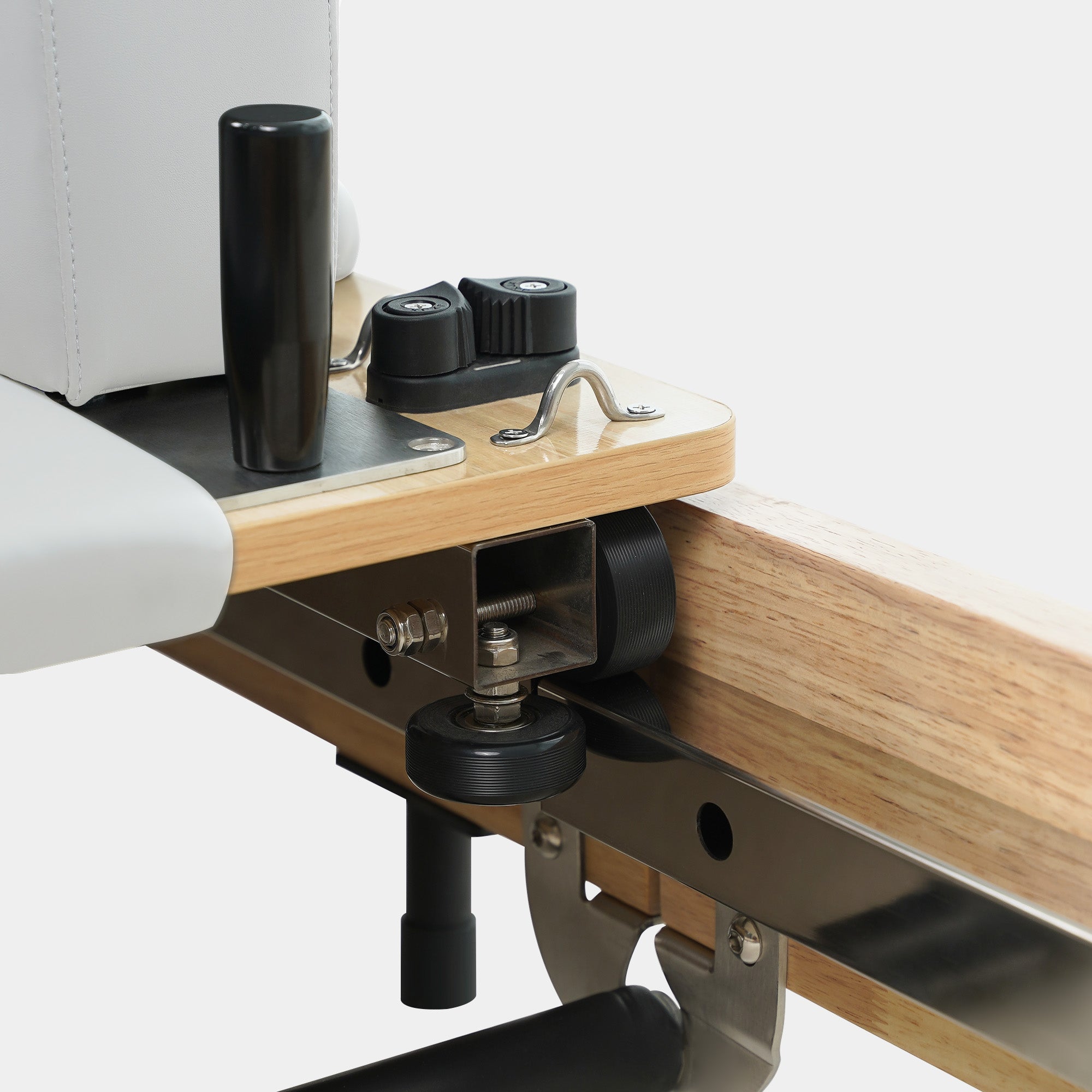 Solid Wood Foldable Pilates Reformer – Space-Saving