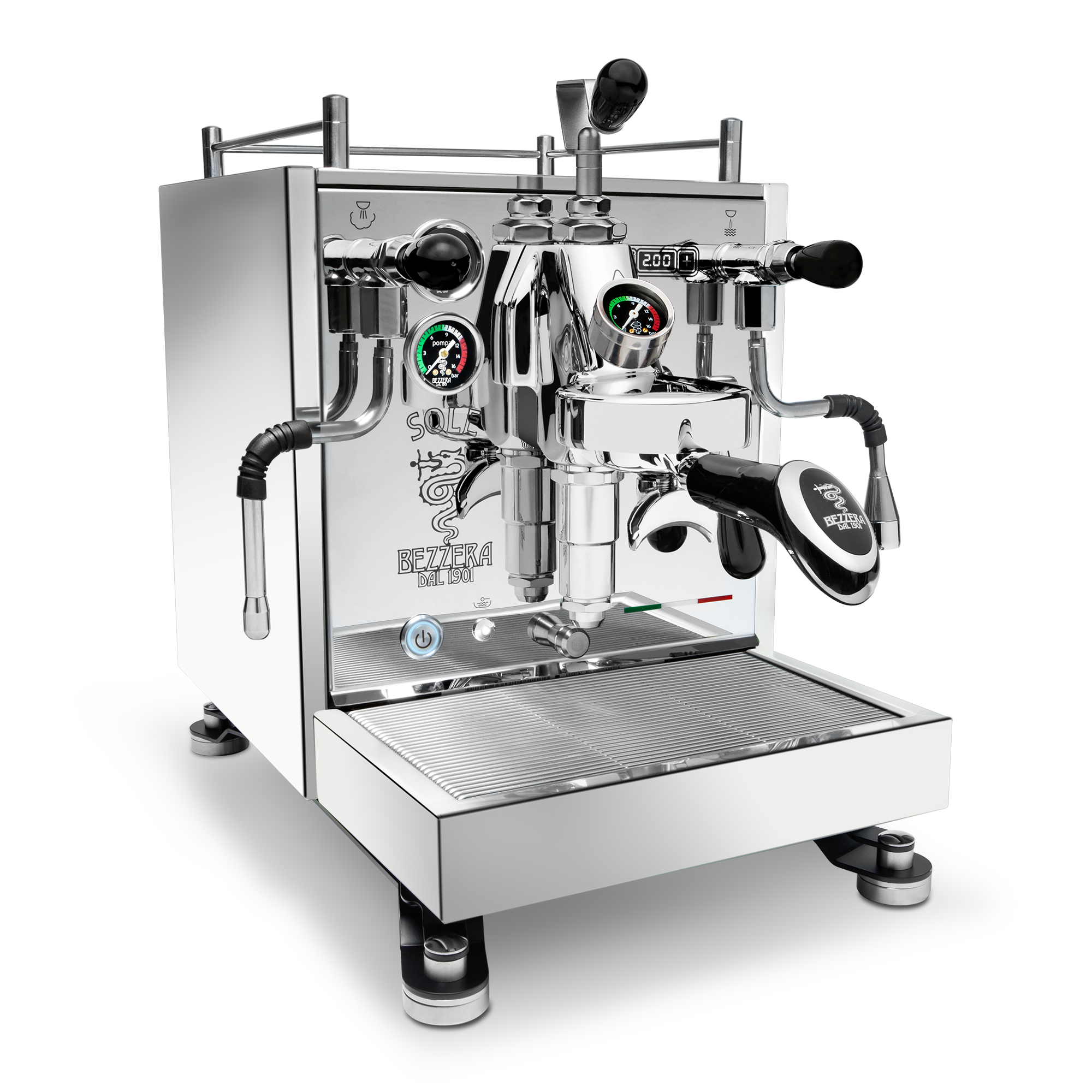 Refurbished Bezzera Sole Espresso Machine – Stainless Steel / Flow Control