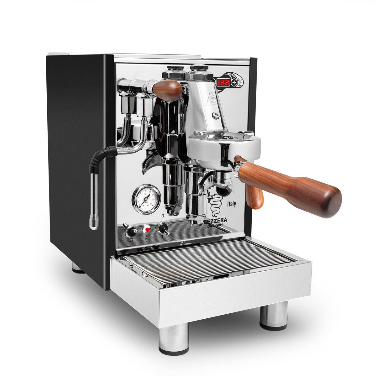 Bezzera Unica Espresso Machine – Black / Rosewood / No Flow Control