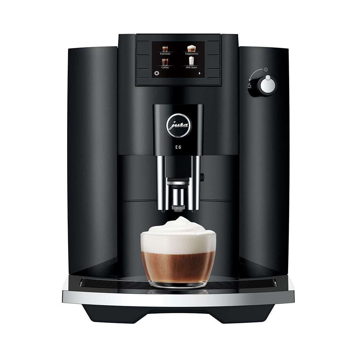 JURA E6 Super-Automatic Espresso Machine – Piano Black