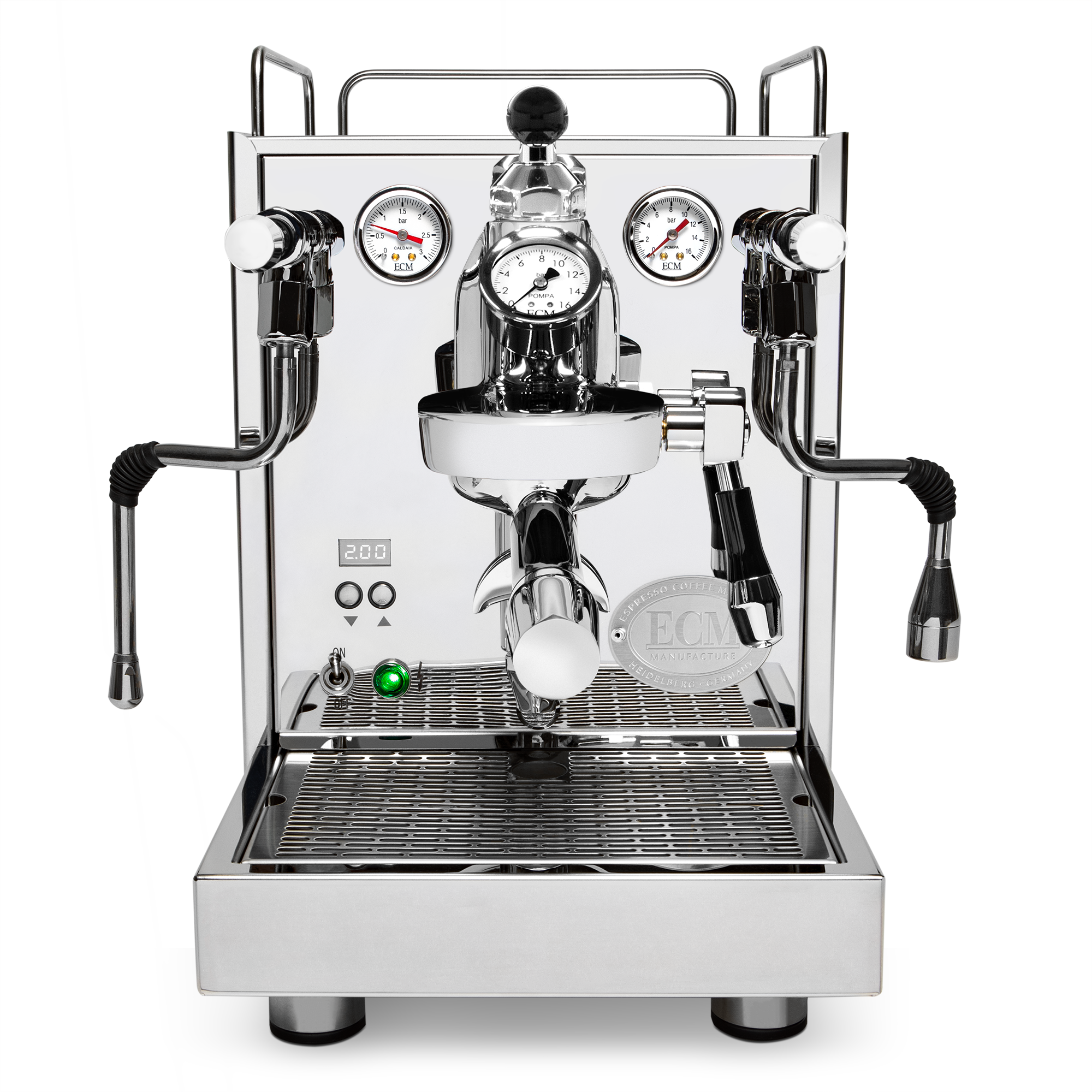 ECM Mechanika Max Espresso Machine – Stainless Steel / No Accents / Flow Control