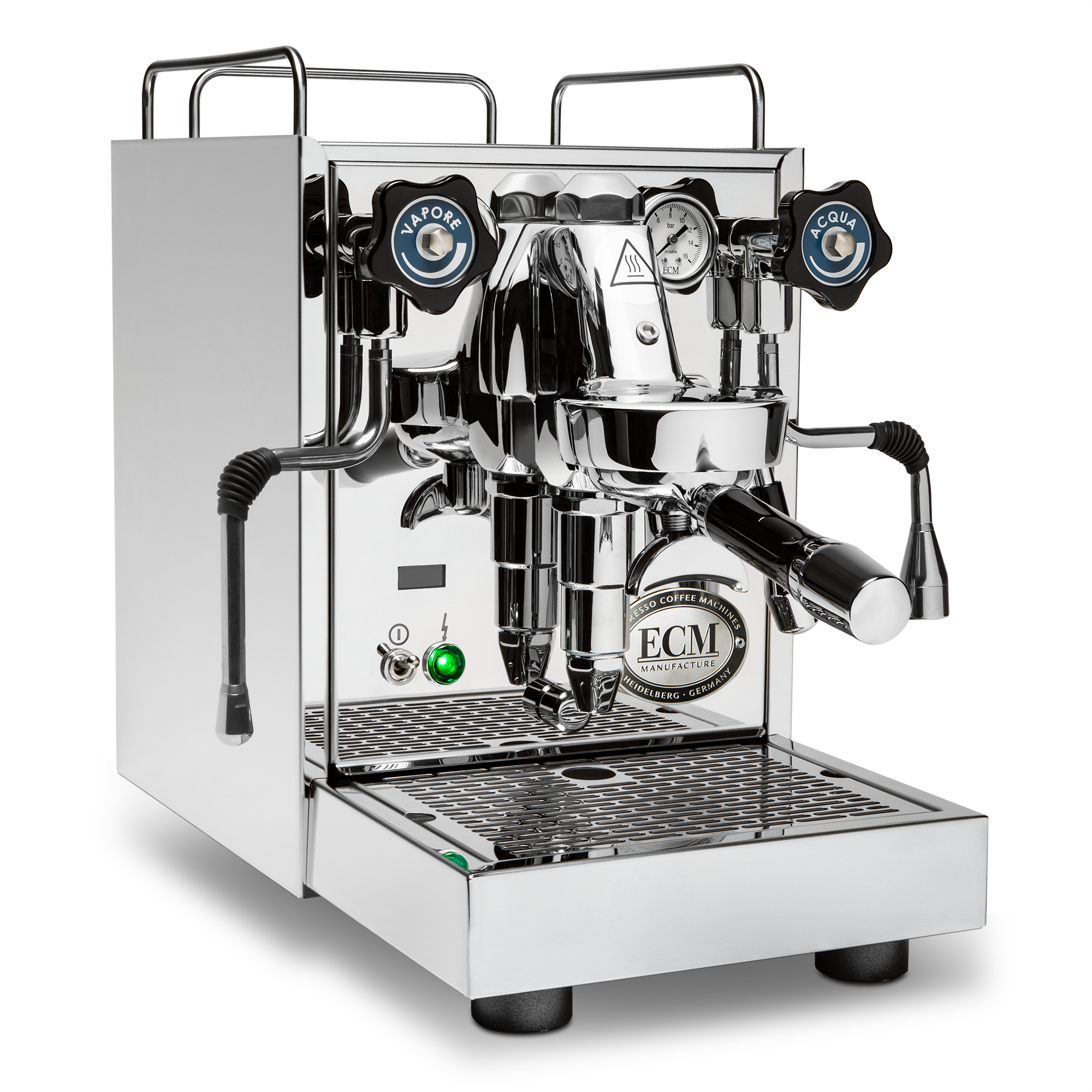 ECM Mechanika Slim PID Espresso Machine – Stainless Steel / No Flow Control