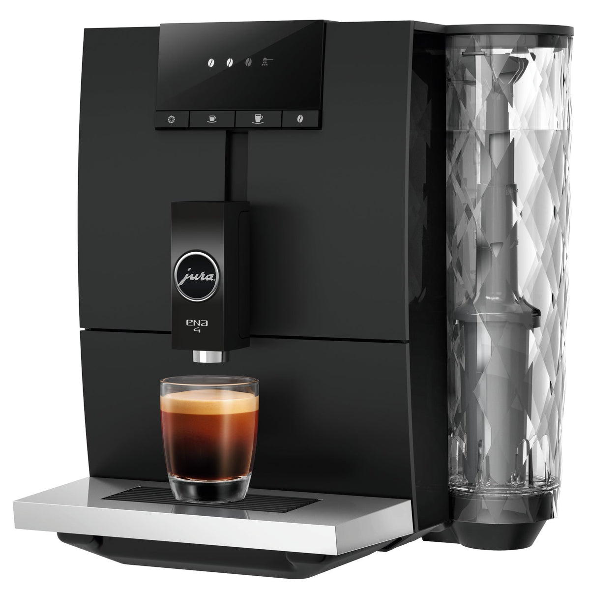 Refurbished JURA ENA 4 Super-Automatic Espresso Machine – Full Metropolitan Black
