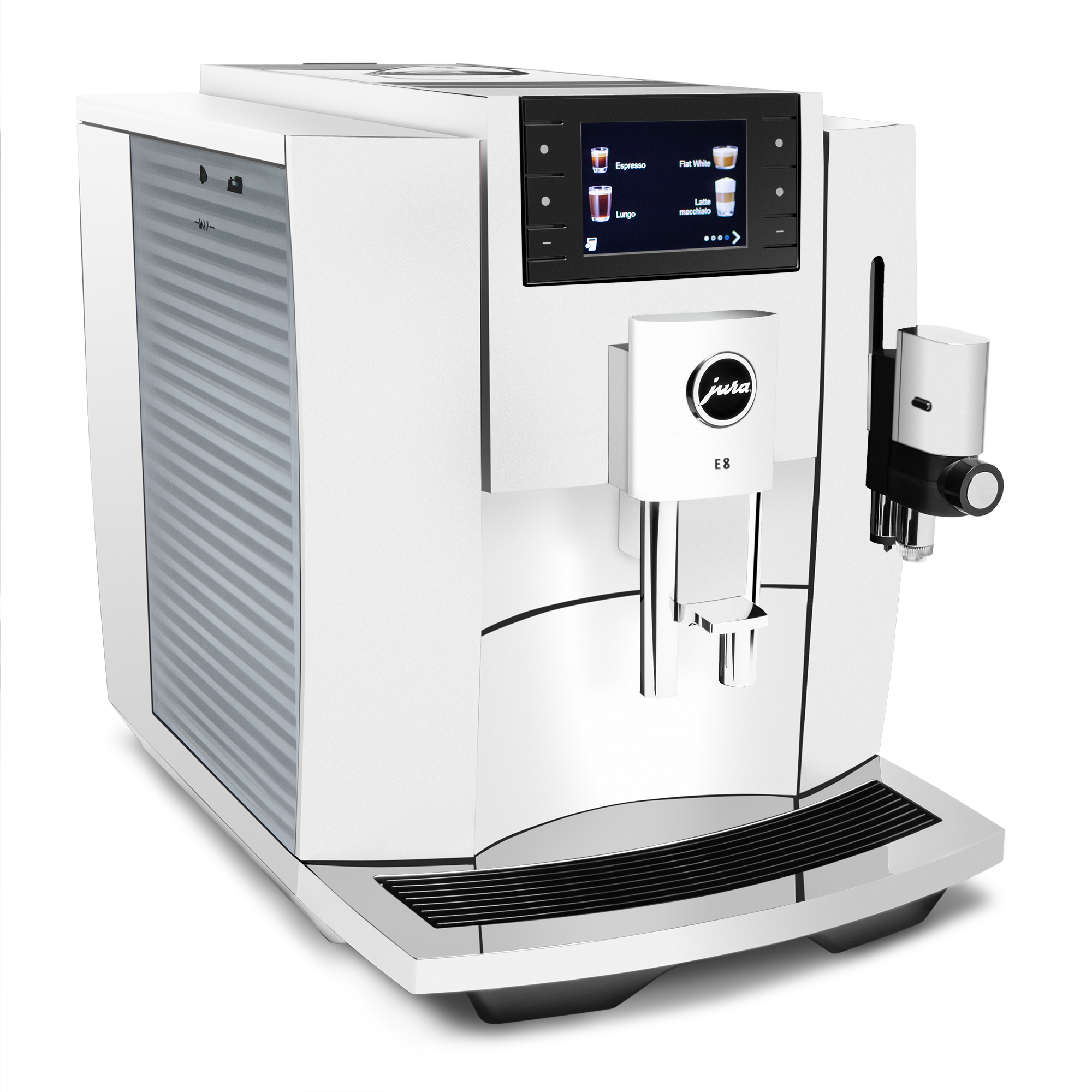 Refurbished JURA E8 Espresso Machine – Piano White