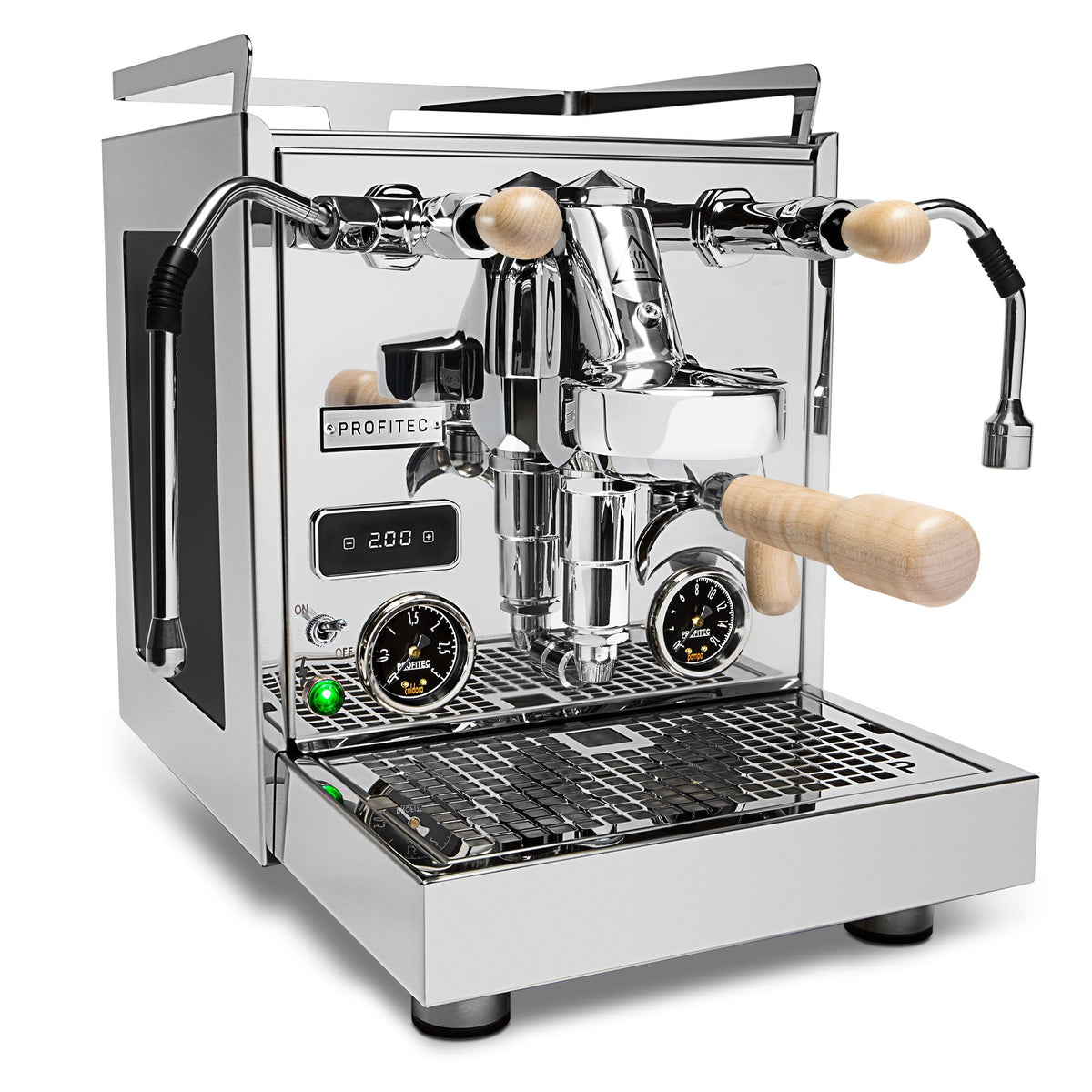 Profitec Pro 600 Dual Boiler Espresso Machine with Quick Steam Plus – Tiger Maple / No Flow Control