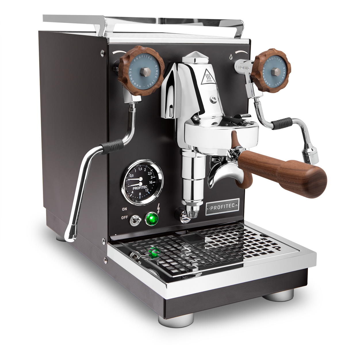 Profitec Pro 400 Espresso Machine – Black / Walnut / No Flow Control