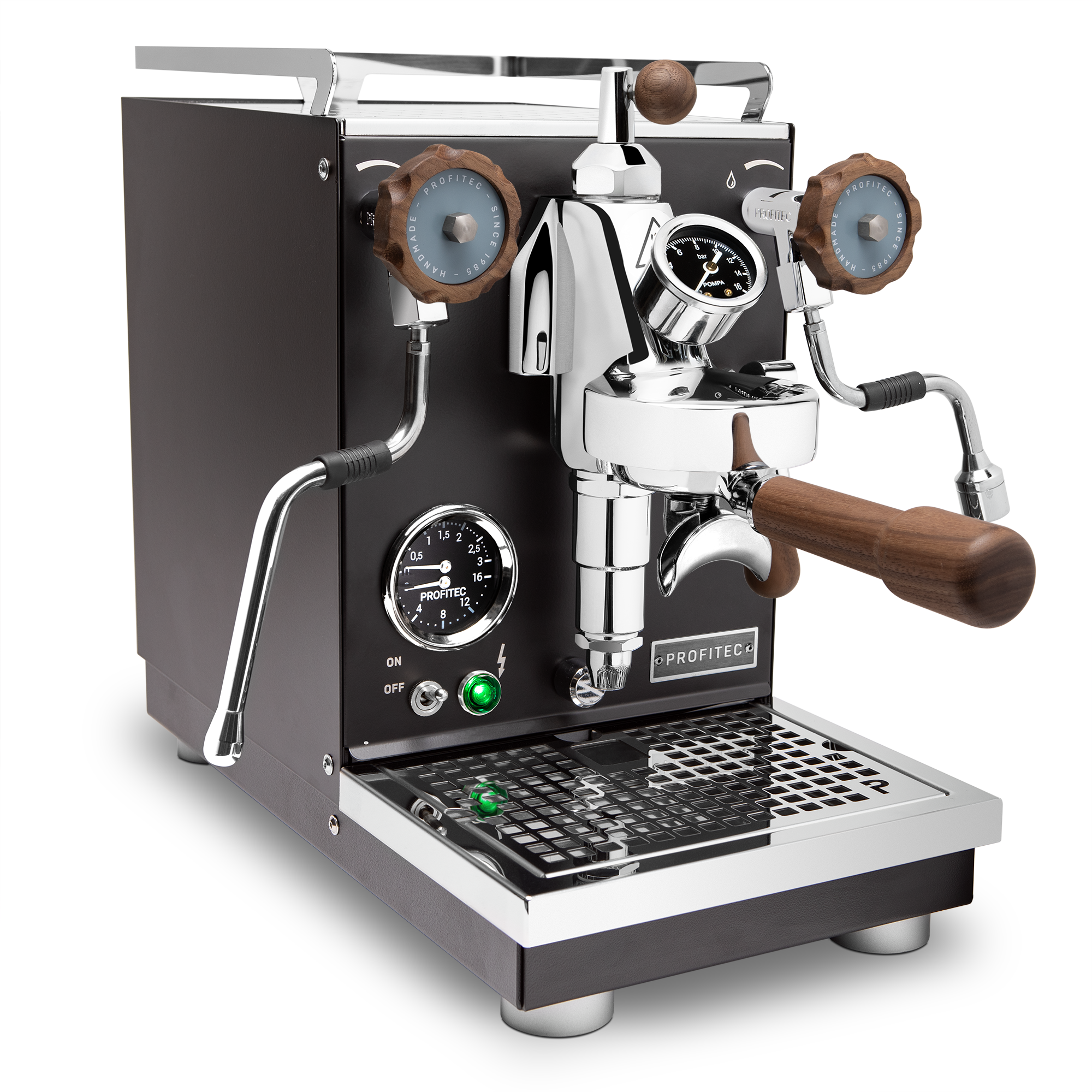 Profitec Pro 400 Espresso Machine – Black / Walnut / Flow Control