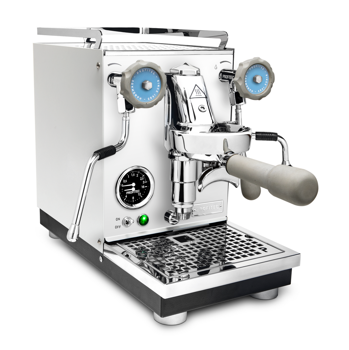 Profitec Pro 400 Espresso Machine – White / Concrete / No Flow Control