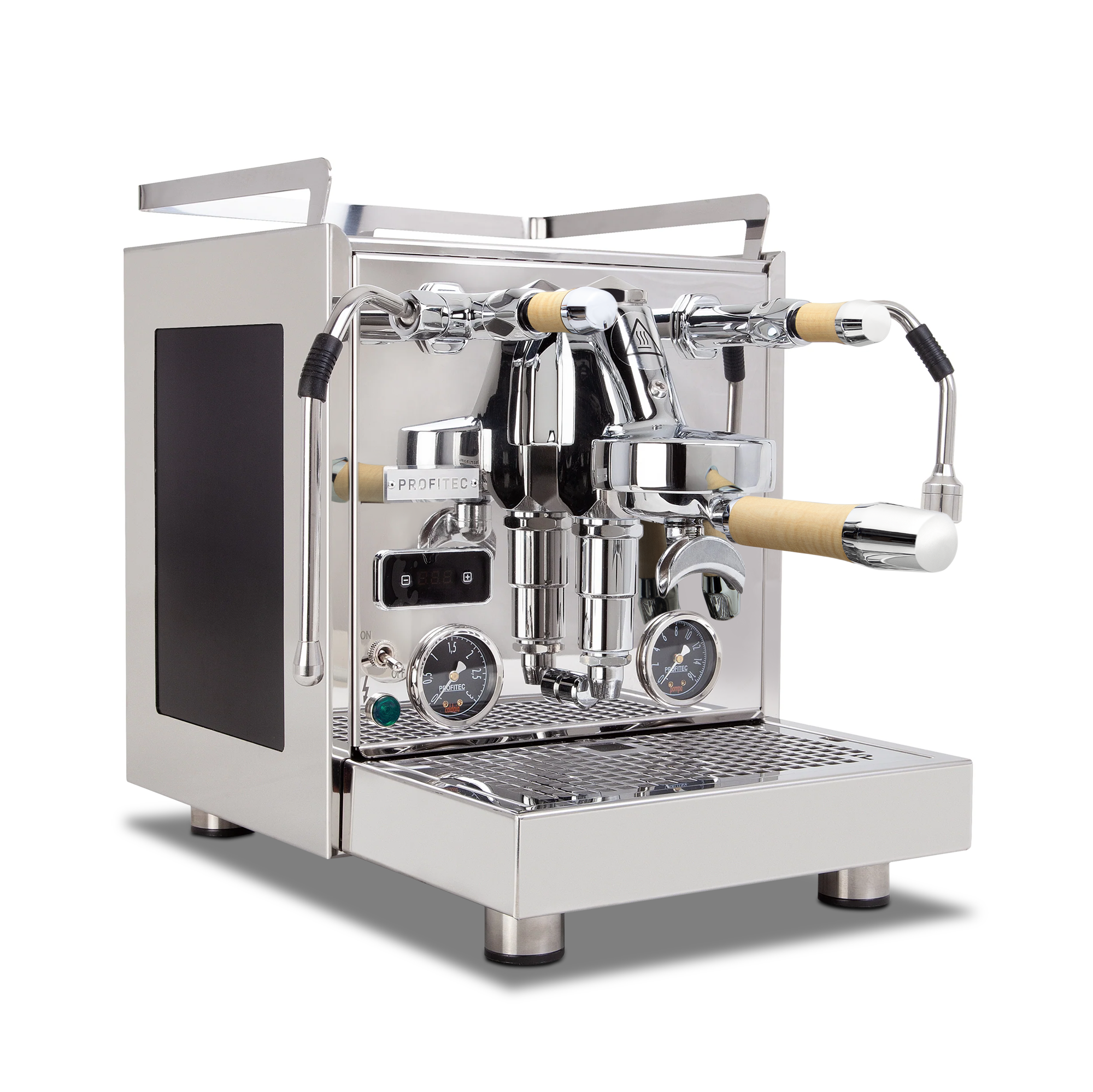 Profitec Pro 600 Dual Boiler Espresso Machine with Quick Steam Plus – Elegant Tiger Maple / No Flow Control