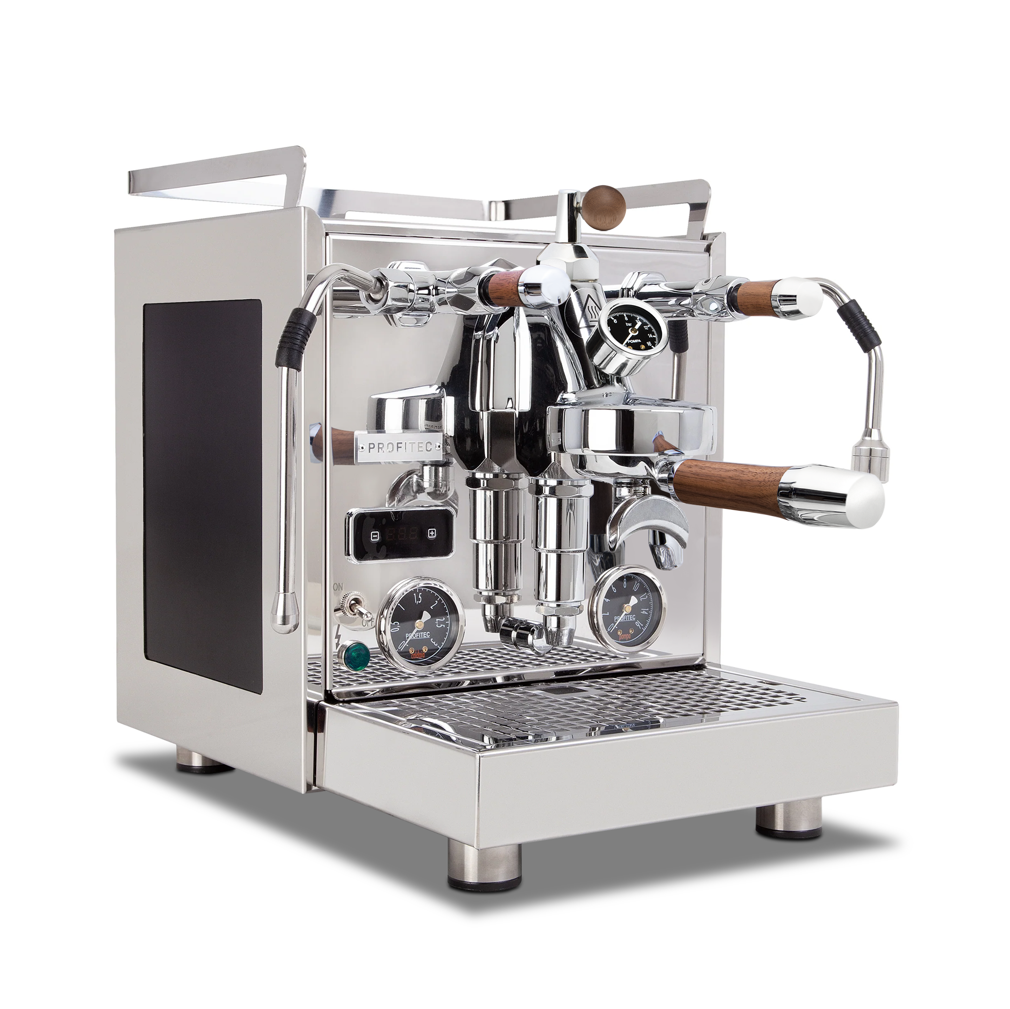Profitec Pro 600 Dual Boiler Espresso Machine with Quick Steam Plus – Elegant Walnut / Flow Control