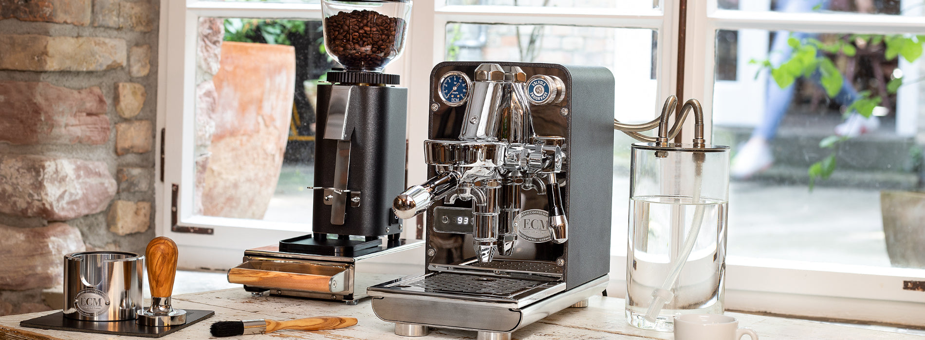Refurbished ECM Puristika Single-Boiler Espresso Machine - Stainless Steel – image 10 of 19