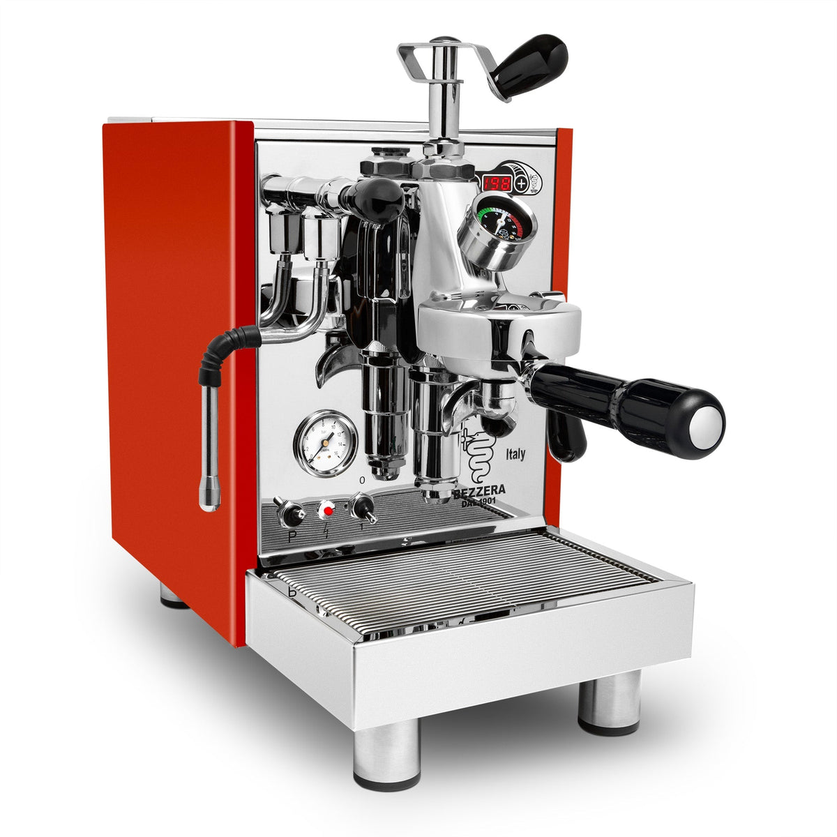 Bezzera Unica Espresso Machine – Red / No Accents / Flow Control