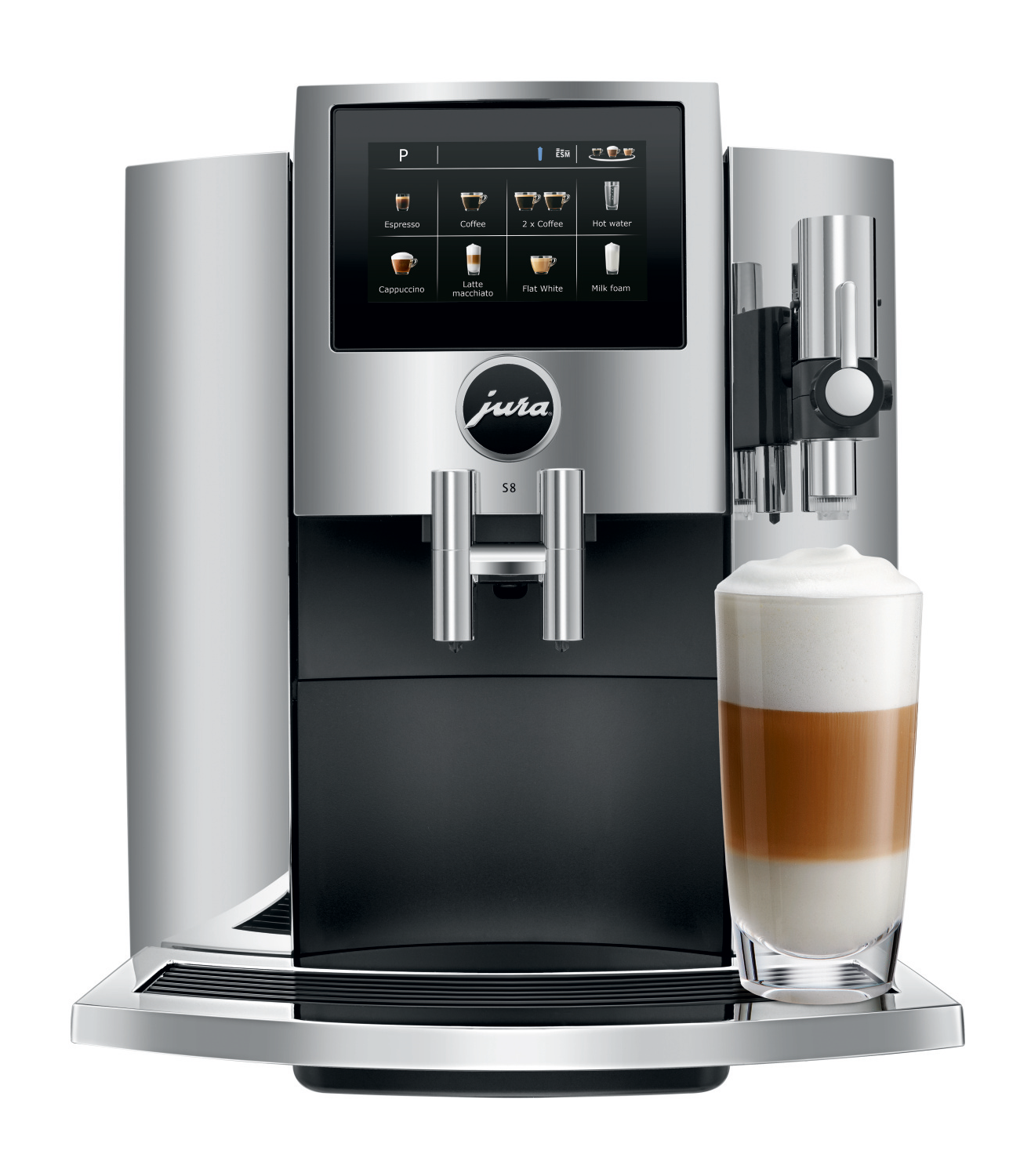 Refurbished JURA S8 Chrome Espresso Machine – image 2 of 20