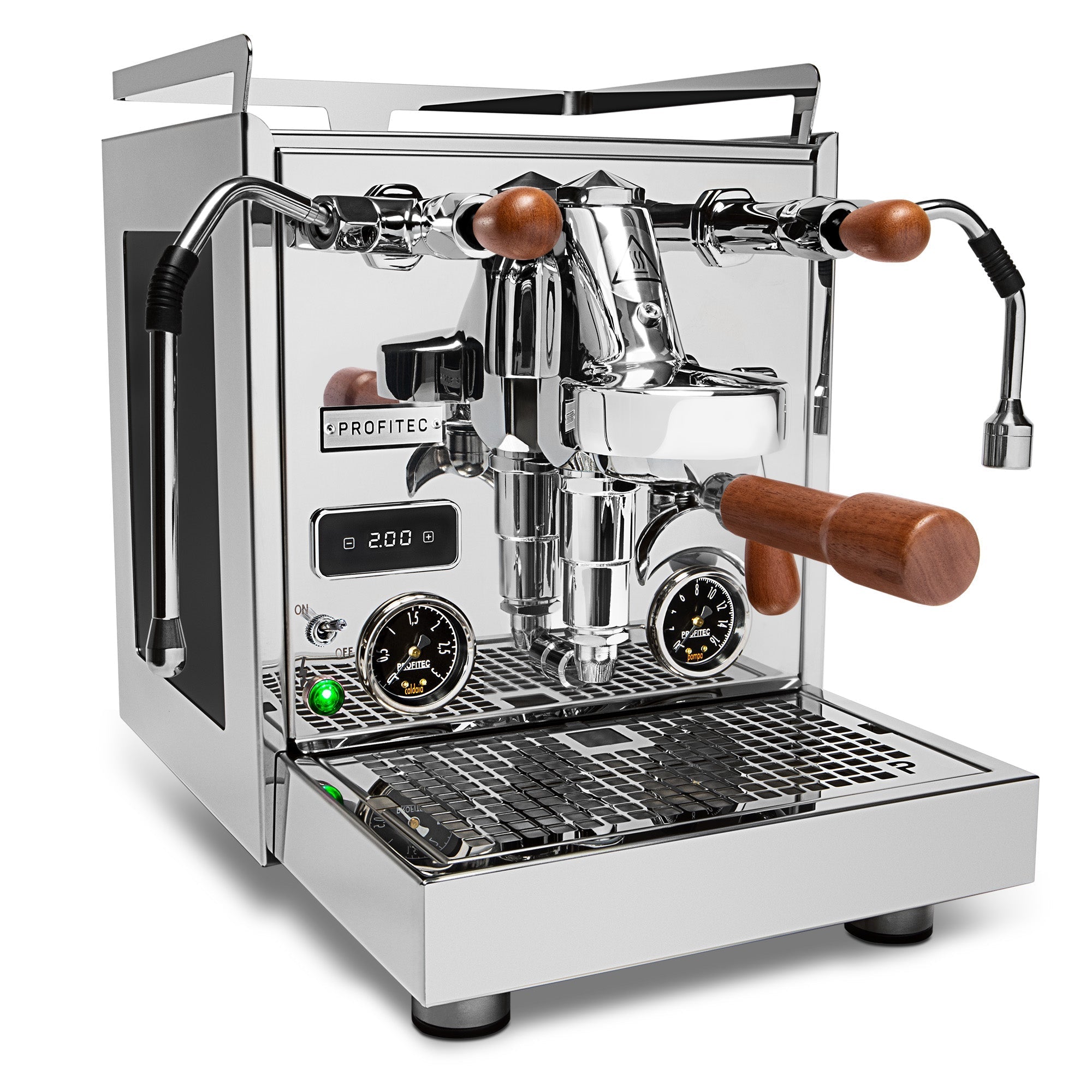Profitec Pro 600 Dual Boiler Espresso Machine with Quick Steam Plus – Sapele / No Flow Control