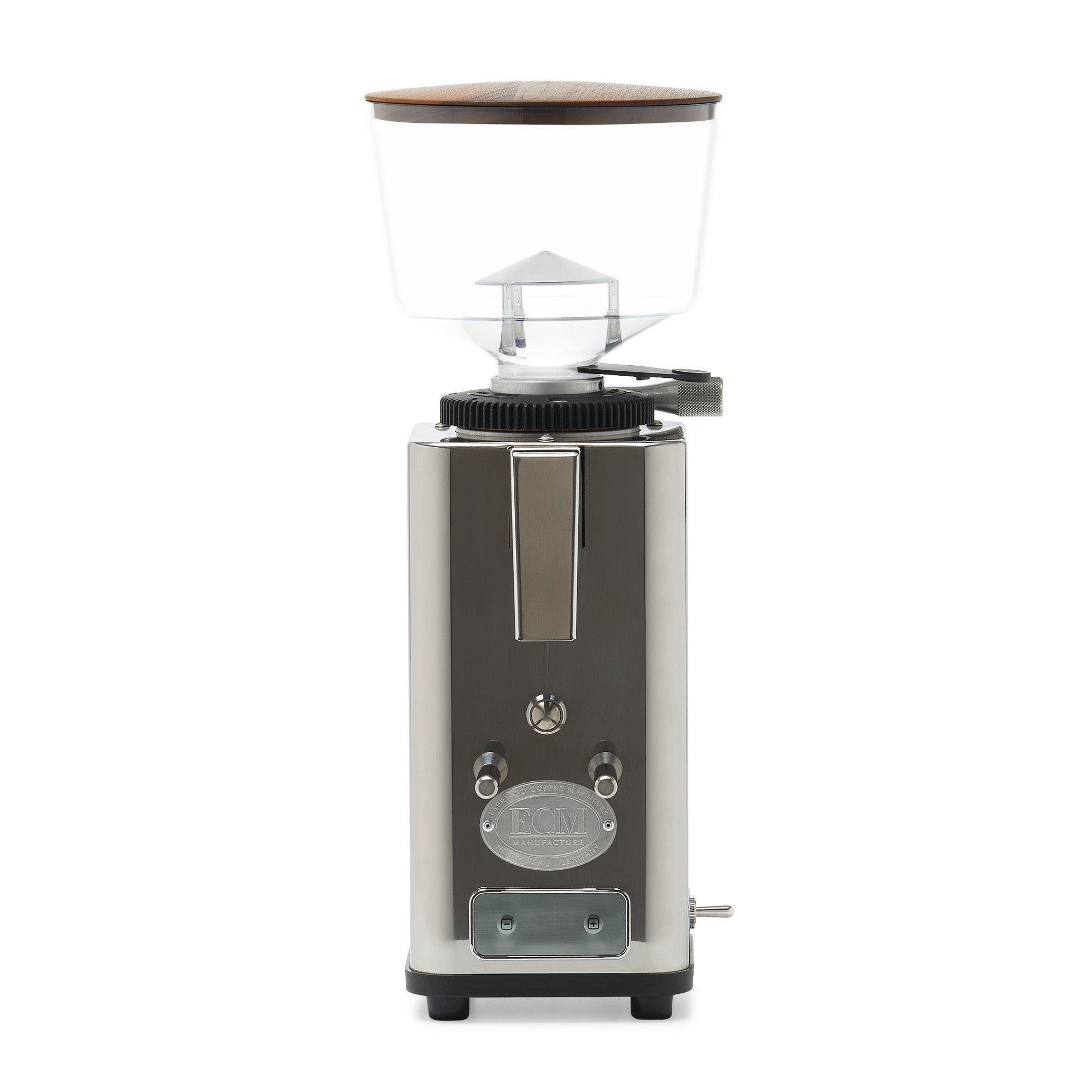 ECM S-Automatik 64 Espresso Grinder – Stainless Steel / Original / Walnut