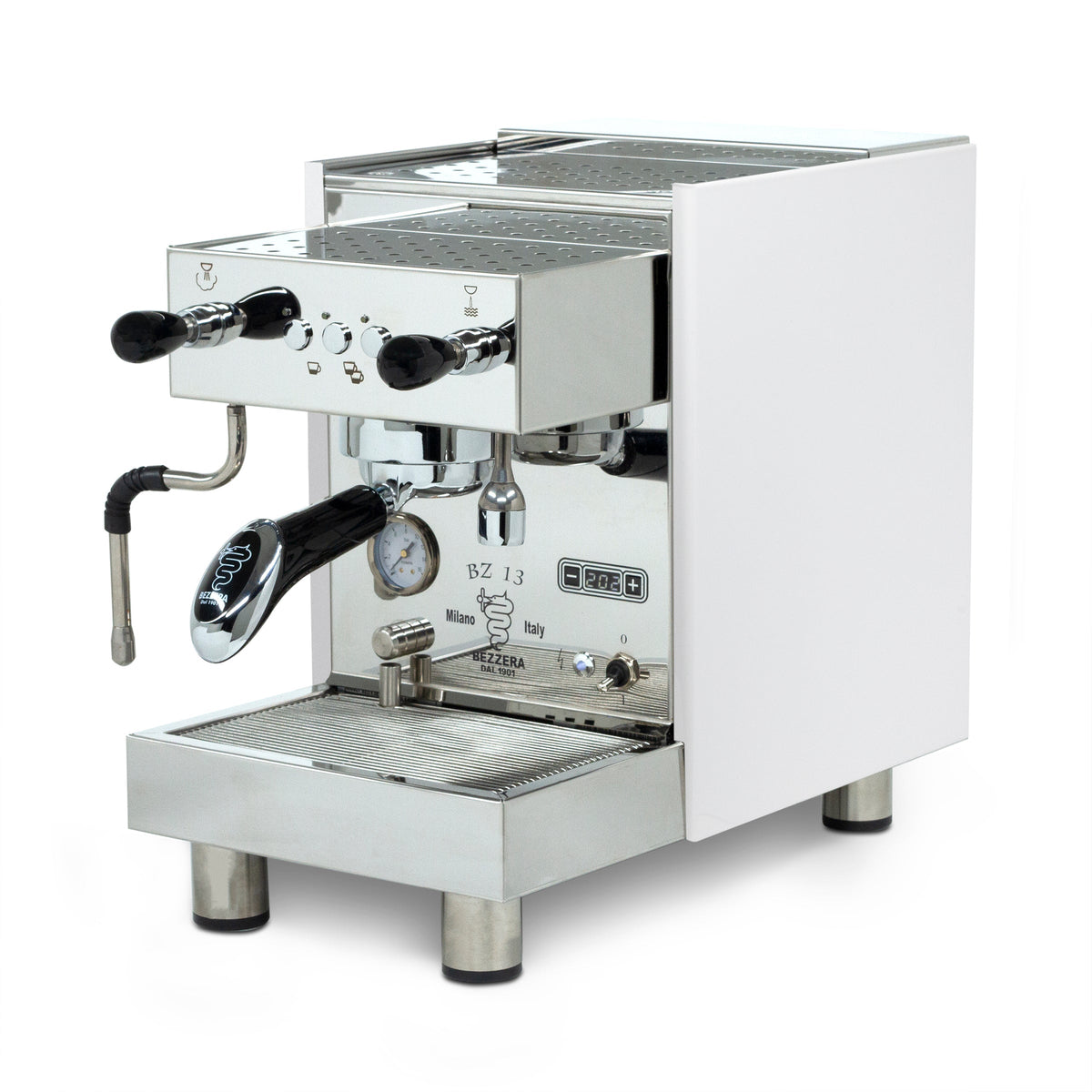 Bezzera BZ13 DE Espresso Machine - Special Edition – White / No Accents