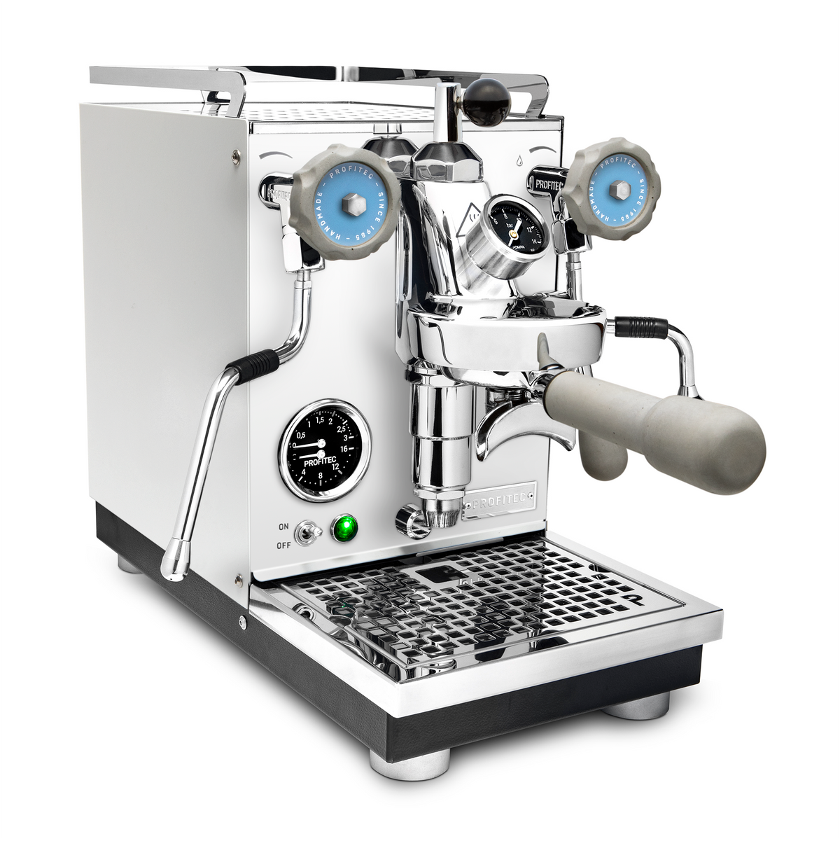 Profitec Pro 400 Espresso Machine – White / Concrete / Flow Control