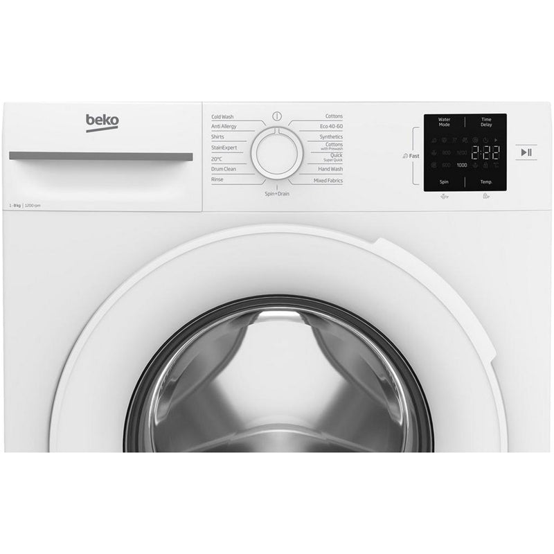 Beko BMN3WT3821W 8kg 1200 Spin Washing Machine White – image 6 of 8