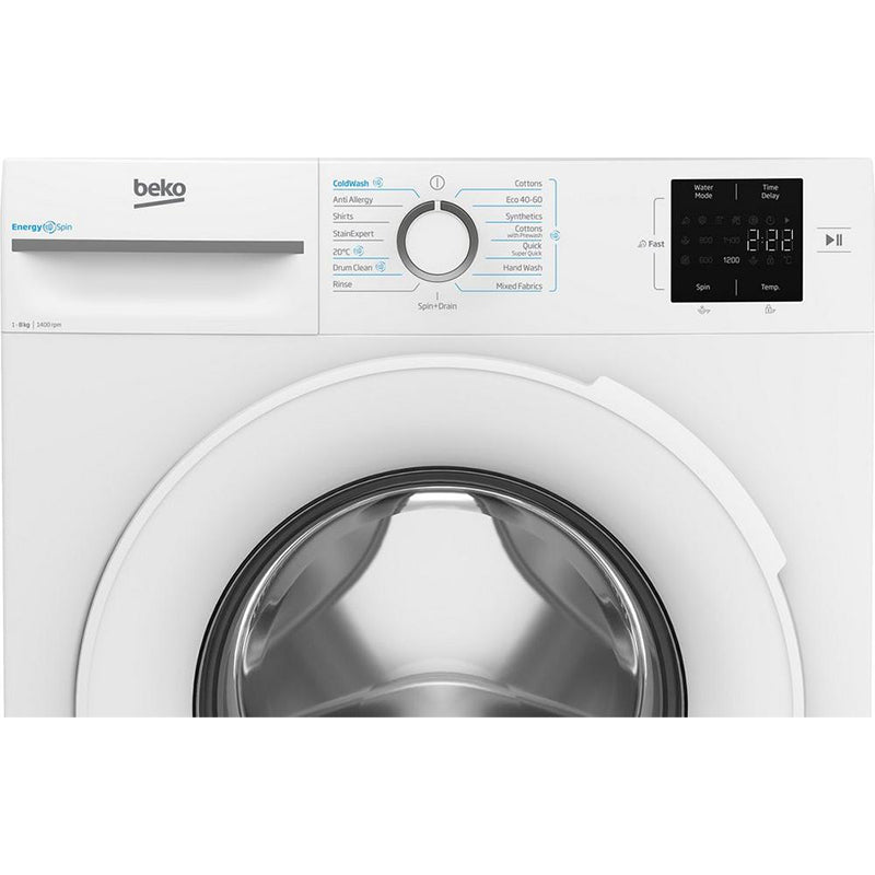 Beko BMN3WT3841W 8kg 1400 Spin Washing Machine White – image 4 of 9