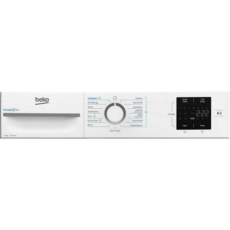 Beko BMN3WT3841W 8kg 1400 Spin Washing Machine White – image 7 of 9
