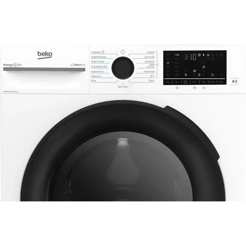 Beko BMND8545UW 8+5kg 1400 Spin Freestanding Front Load Washer Dryer White – image 6 of 11