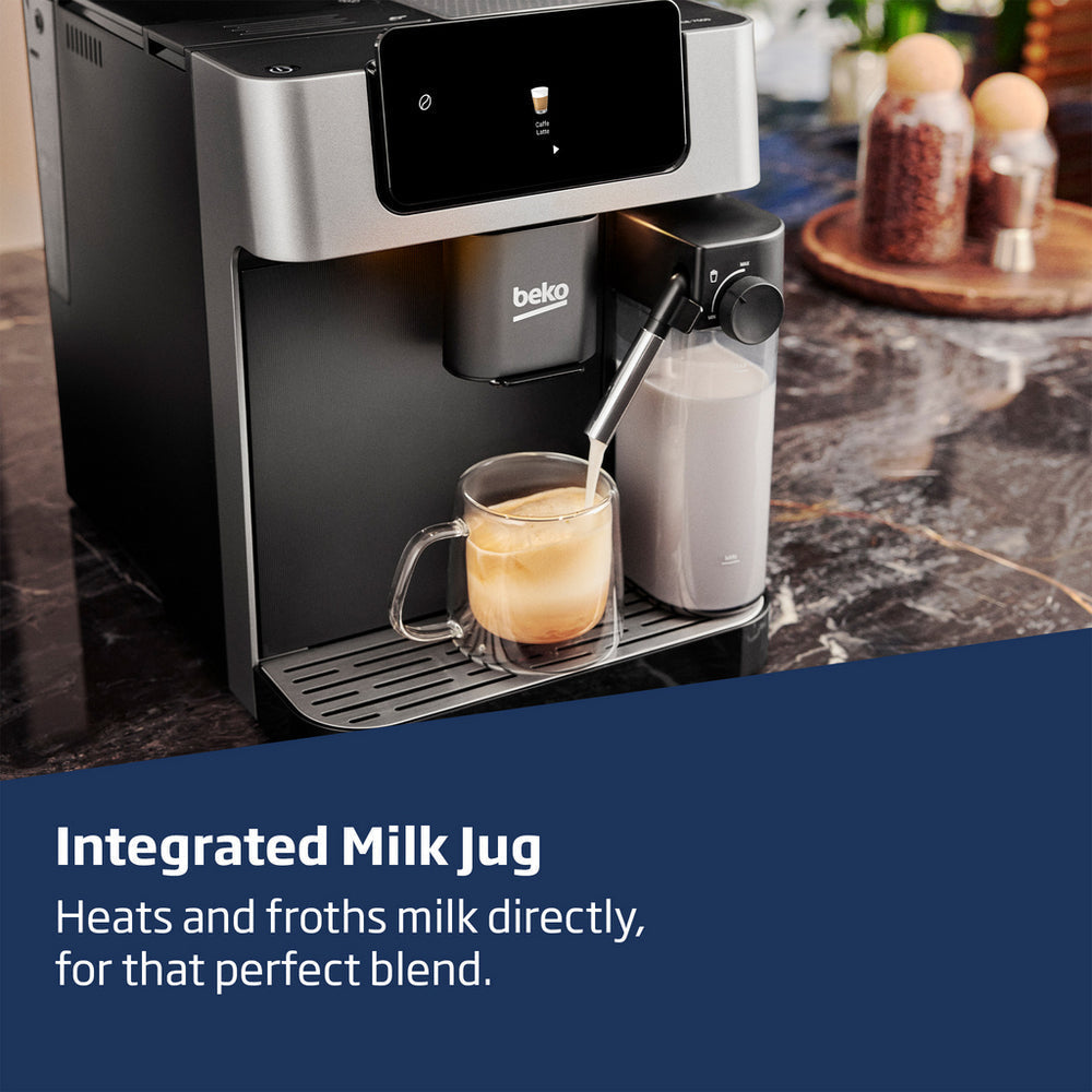Beko CEG7304X CaffeExperto Fully Automatic 2L Bean To Cup Coffee Machine with Integrated Milk Jug Silver – image 5 of 11