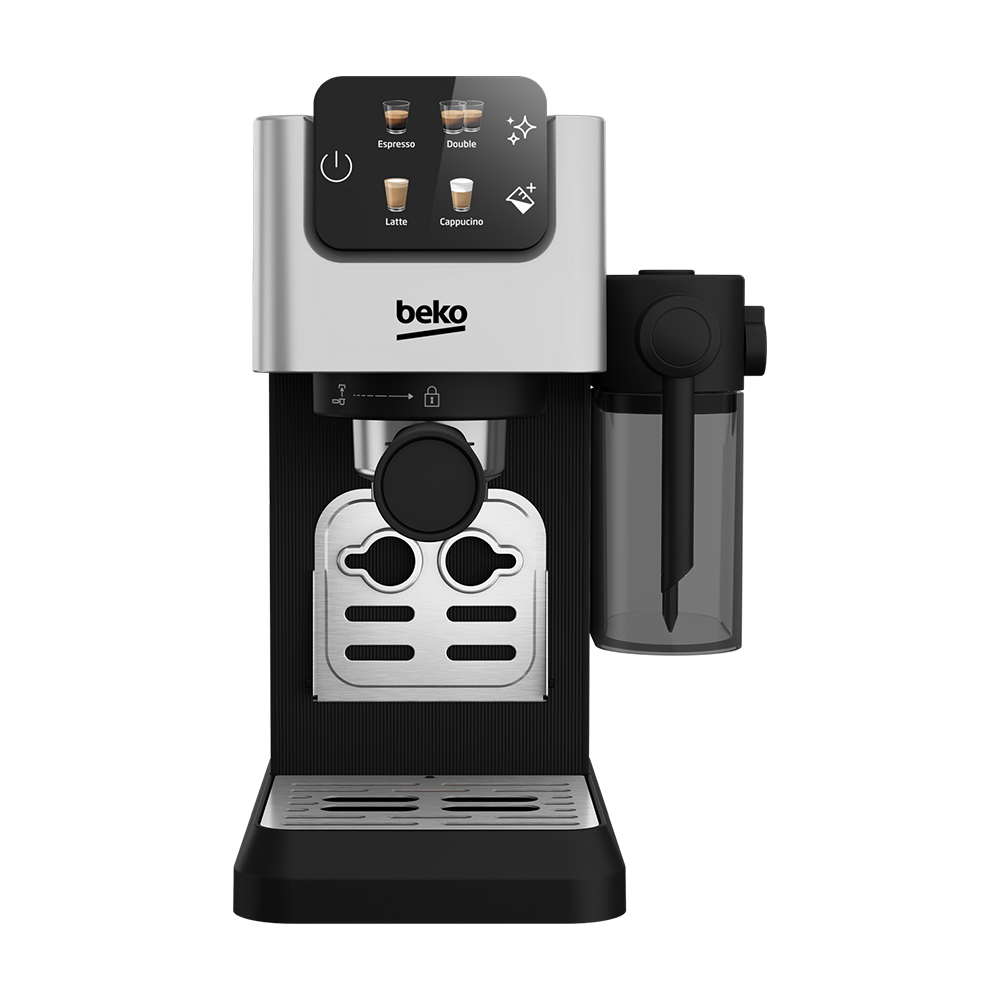 Beko CEP5304X CaffeExperto Semi Automatic Espresso Coffee Machine with Integrated Milk Jug Silver – image 2 of 11