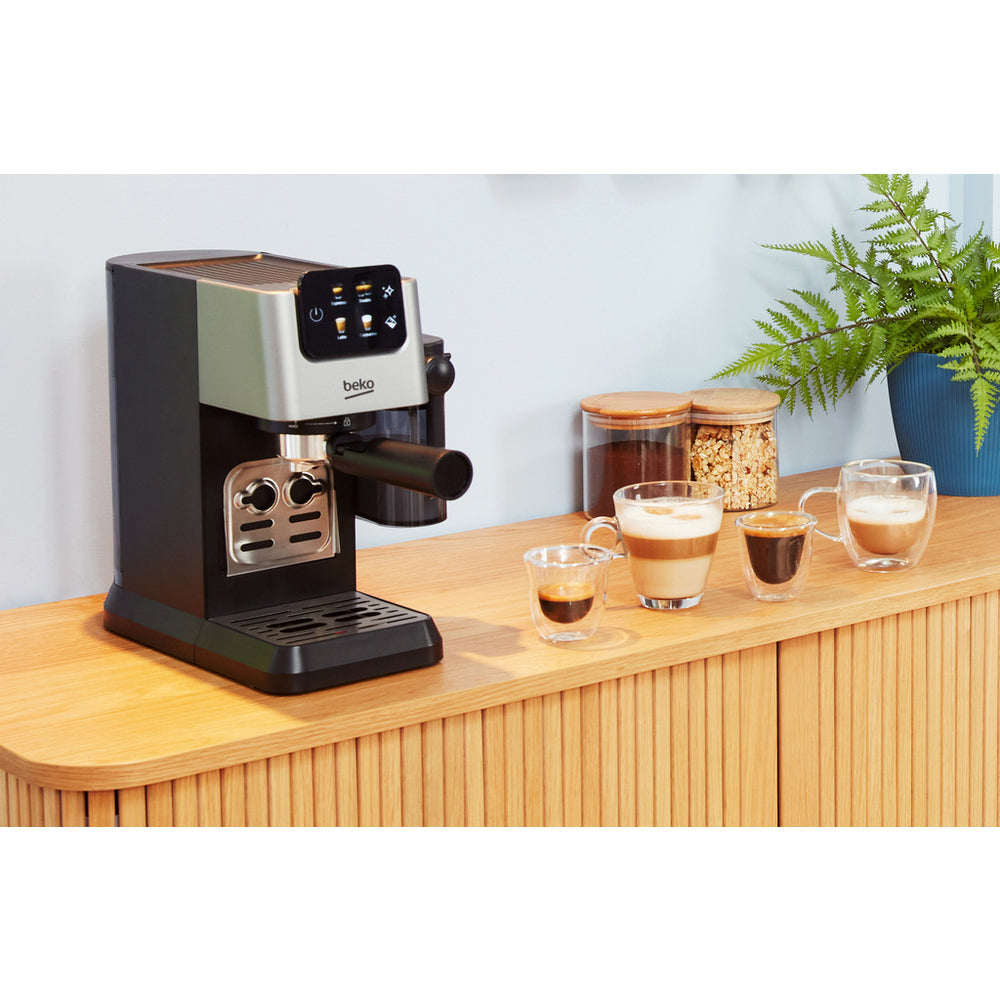 Beko CEP5304X CaffeExperto Semi Automatic Espresso Coffee Machine with Integrated Milk Jug Silver – image 11 of 11