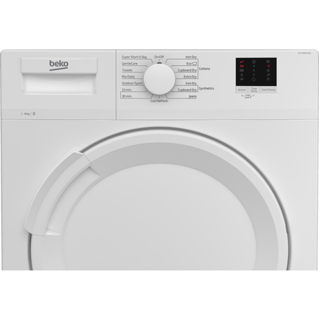 Beko DTLCE80041W 8kg Condenser Tumble Dryer White – image 4 of 4