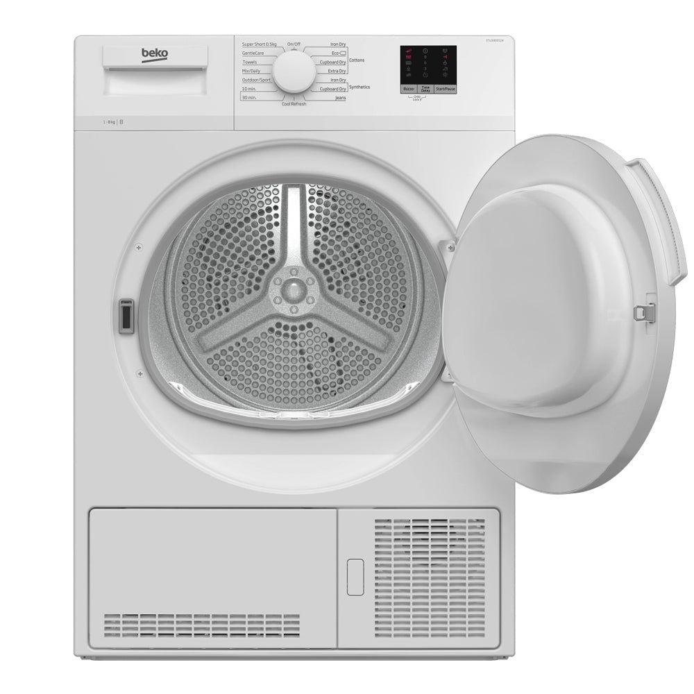 Beko DTLCE80051W 8kg Condenser Tumble Dryer with Sensor Programmes White – image 2 of 8