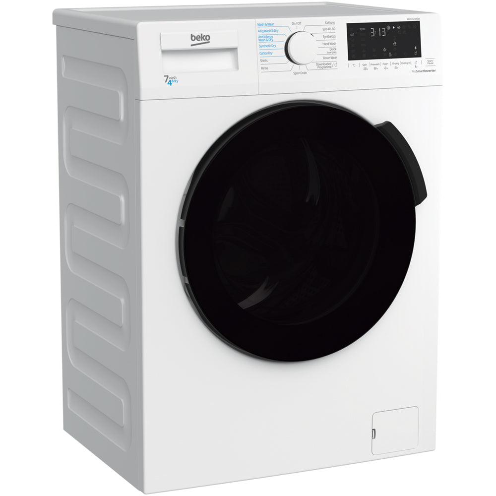 Beko WDL742441W 7kg/4kg 1200 Spin Washer Dryer - White – image 2 of 3