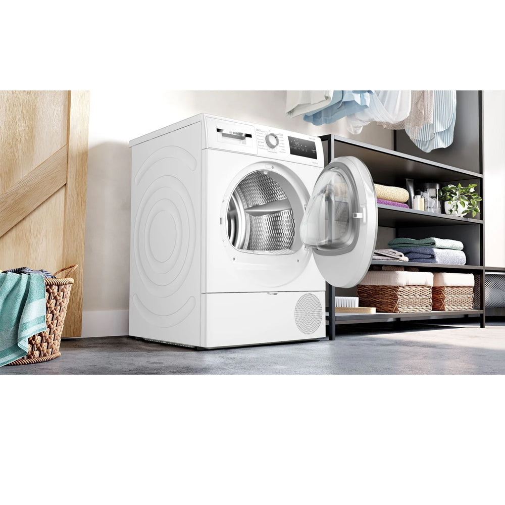Bosch Series 4 WTH85226GB 8kg Freestanding Heat Pump Tumble Dryer White - A++ Rated – image 3 of 10