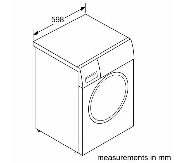 Bosch WGE03408GB Series 2 8kg 1400 Spin Washing Machine White – image 12 of 13