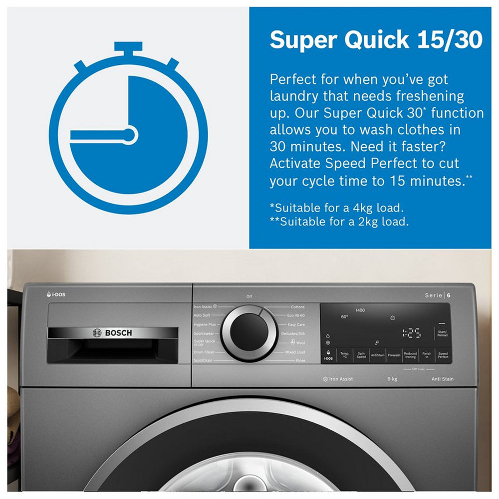 Bosch WGG254Z0GB Series 6 10kg 1400 Spin Washing Machine White – image 8 of 12