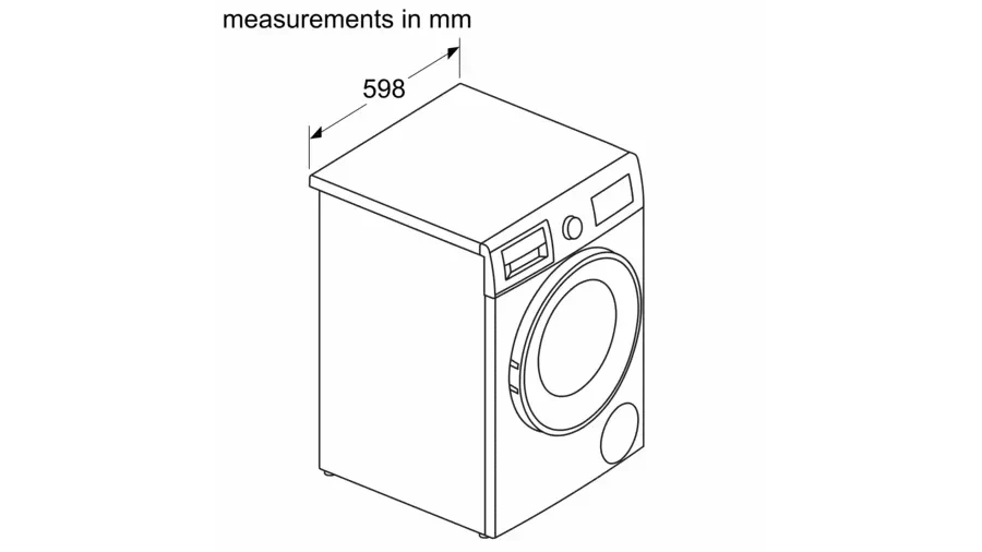 Bosch WNA134U8GB 8kg 5kg 1400 Spin Washer Dryer White – image 9 of 9