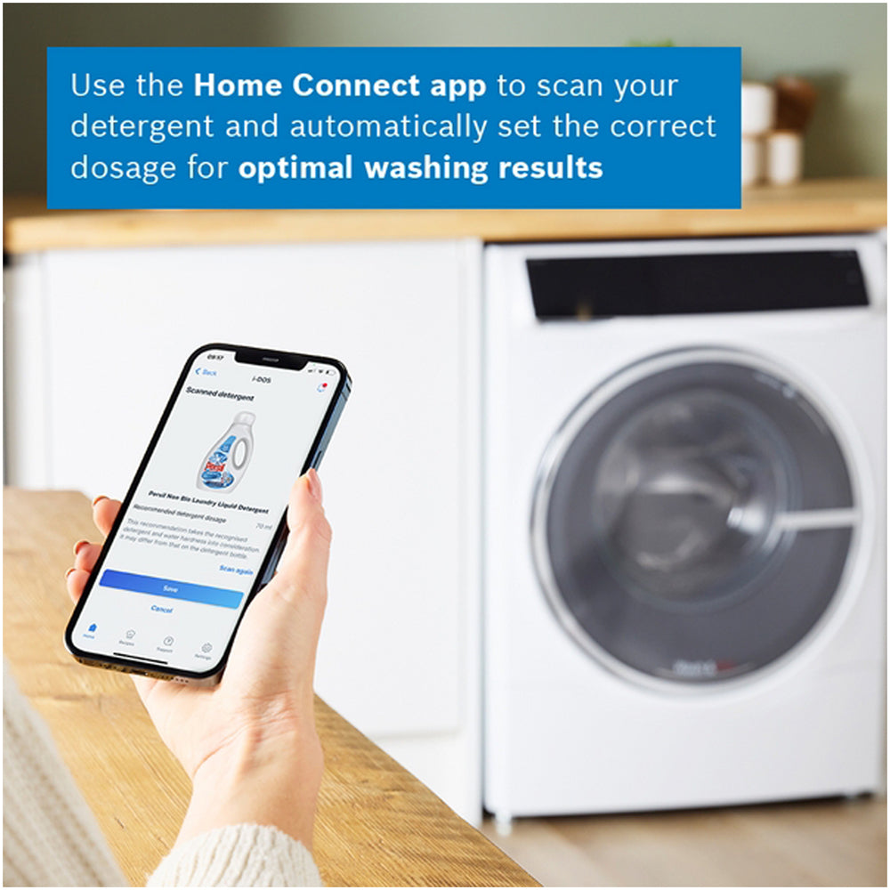 Bosch WNC25410GB Series 8 10.5+6kg Washer Dryer with 1400 Spin White - D Rated – image 12 of 25