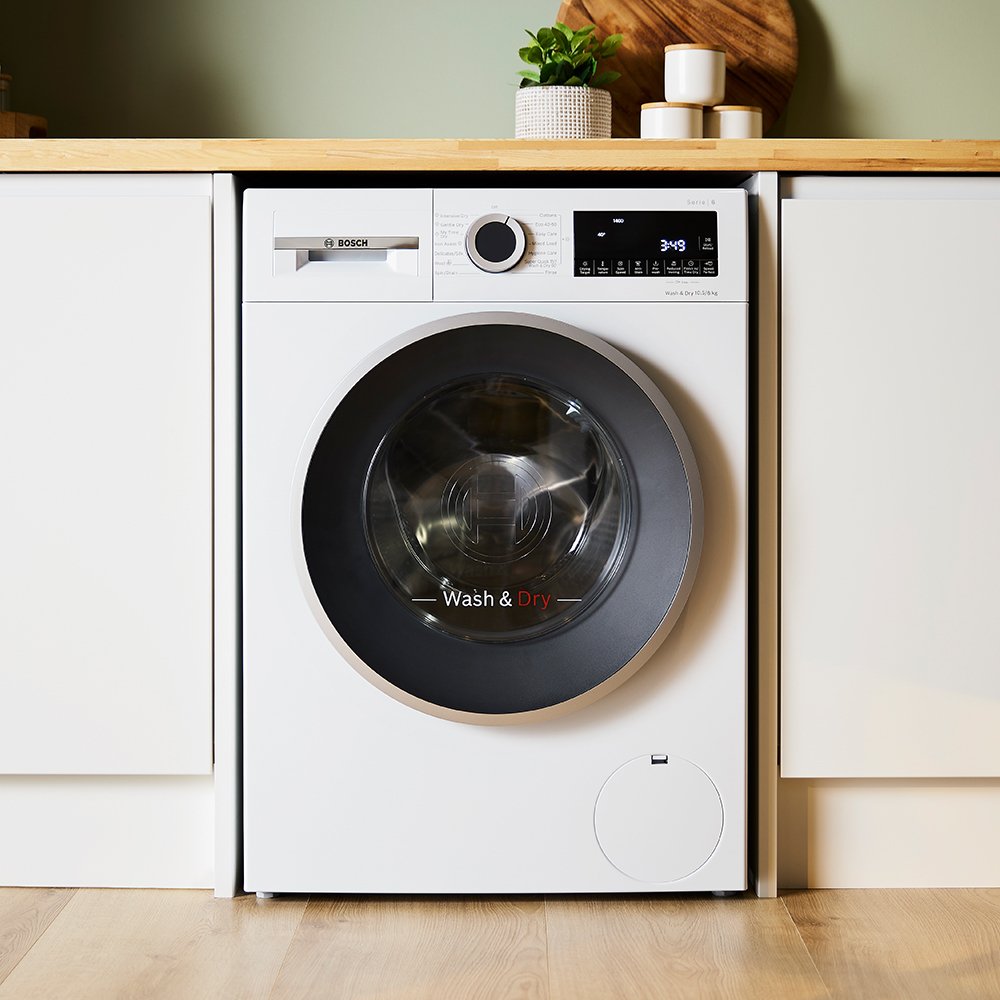 Bosch WNG25401GB Series 6 Freestanding Washer Dryer 10.5+6kg 1400 Spin White – image 4 of 15